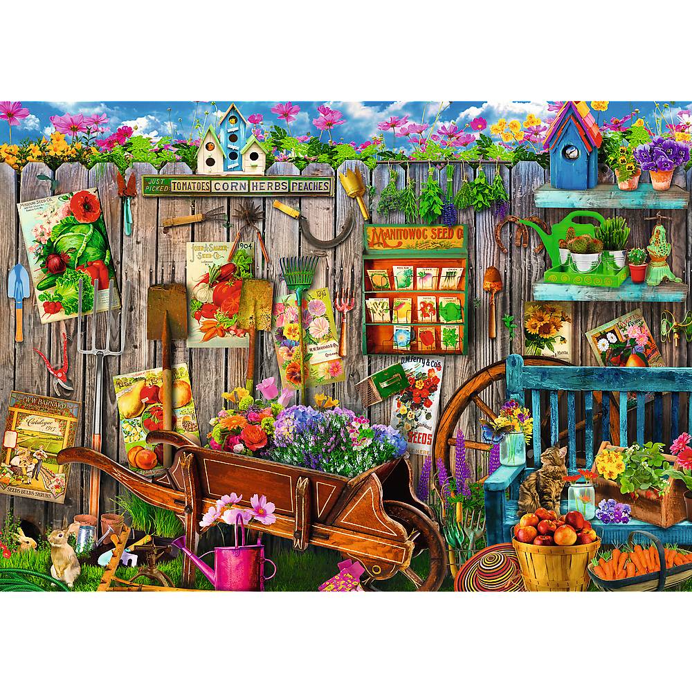 Trefl, Garten / Blumen, 2x500 Teile Puzzle