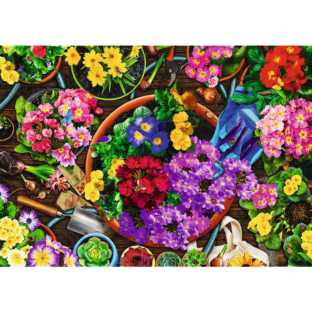 Trefl, Garten / Blumen, 2x500 Teile Puzzle