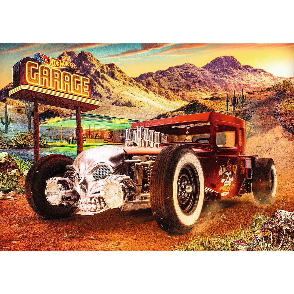 Trefl, Hot Wheels, Bone Shaker, 1000 Teile Premium Plus Puzzle