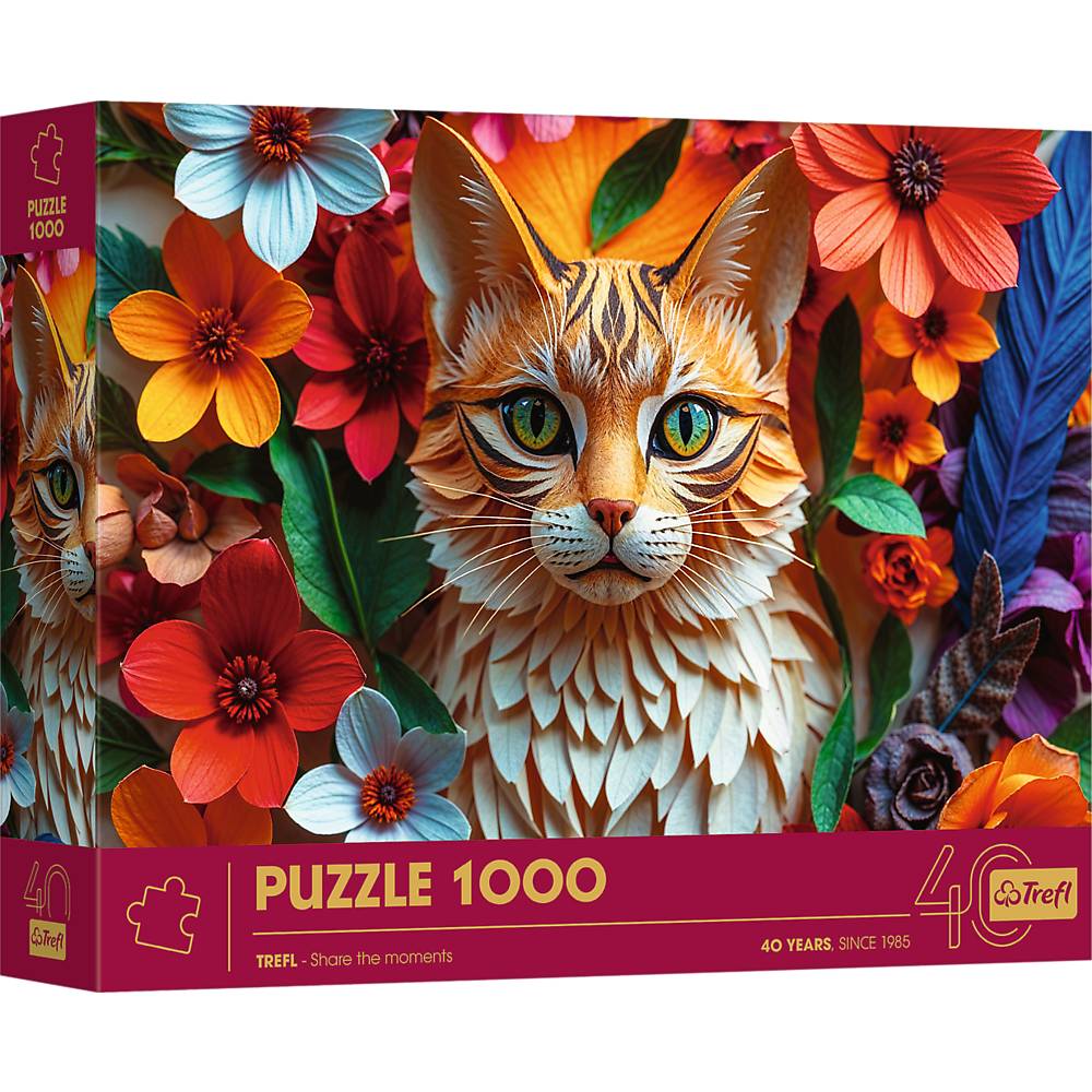 Trefl, 40 Jahre Trefl Jubiläum, Katze, 1000 Teile Puzzle