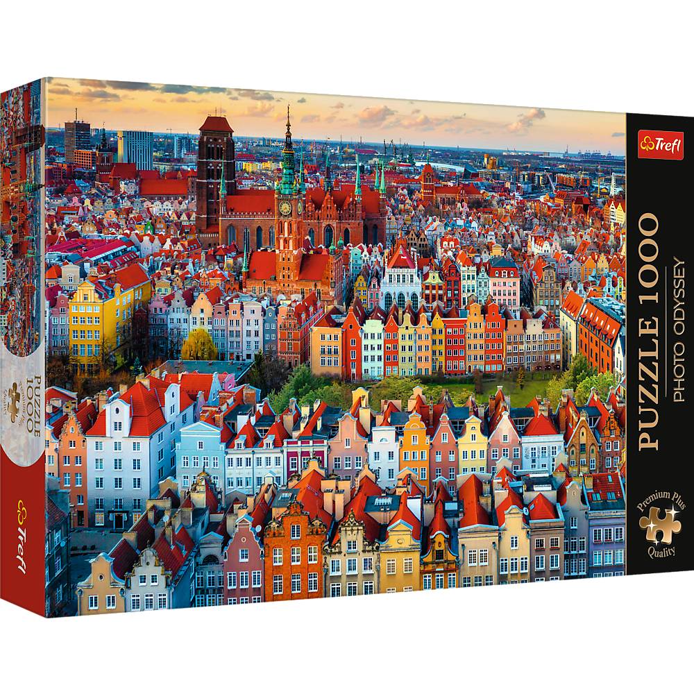 Trefl, Blick auf Danzig, 1000 Teile Premium Plus Puzzle