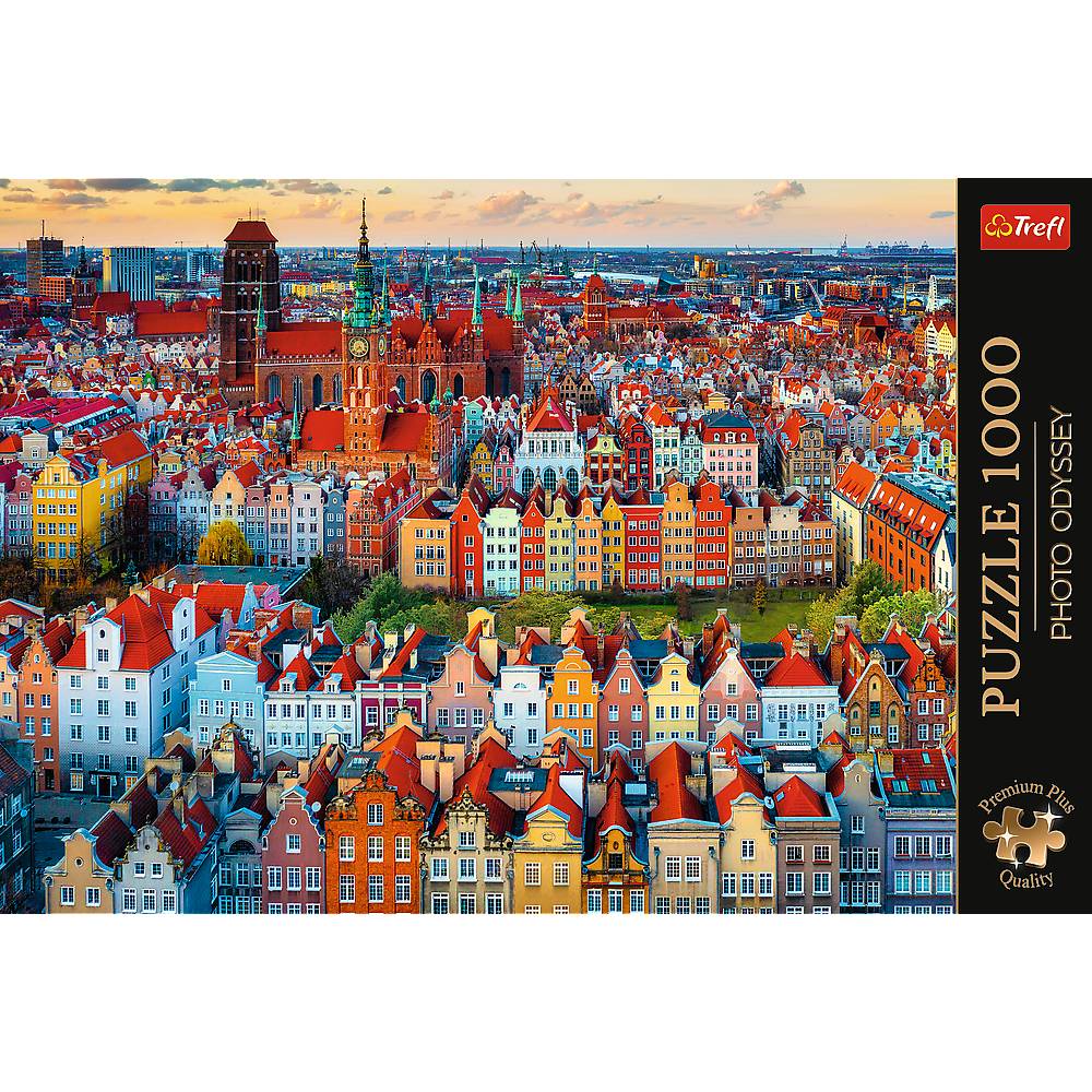Trefl, Blick auf Danzig, 1000 Teile Premium Plus Puzzle