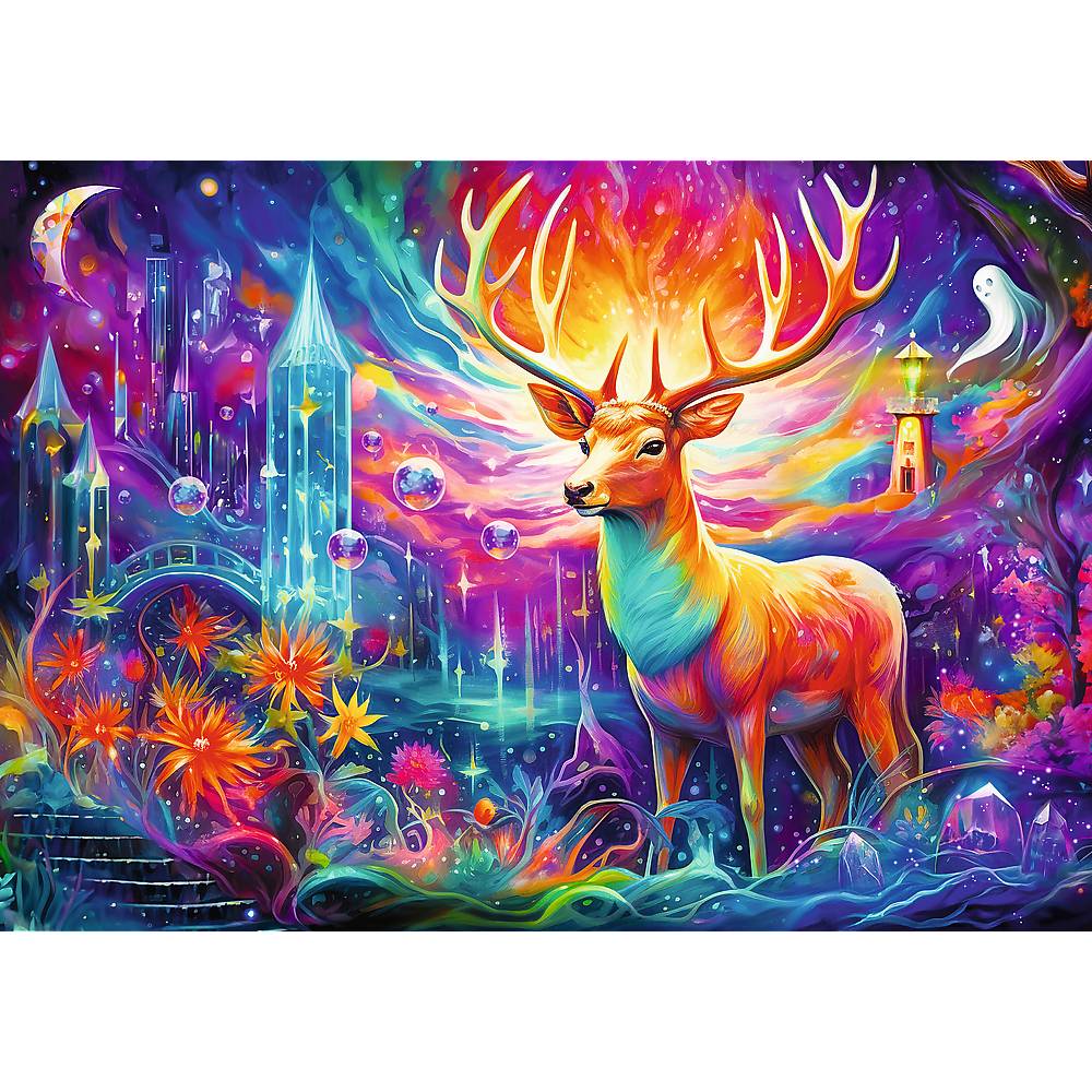 Trefl, DreamScapes Mystischer Hirsch, 1000 Teile Puzzle