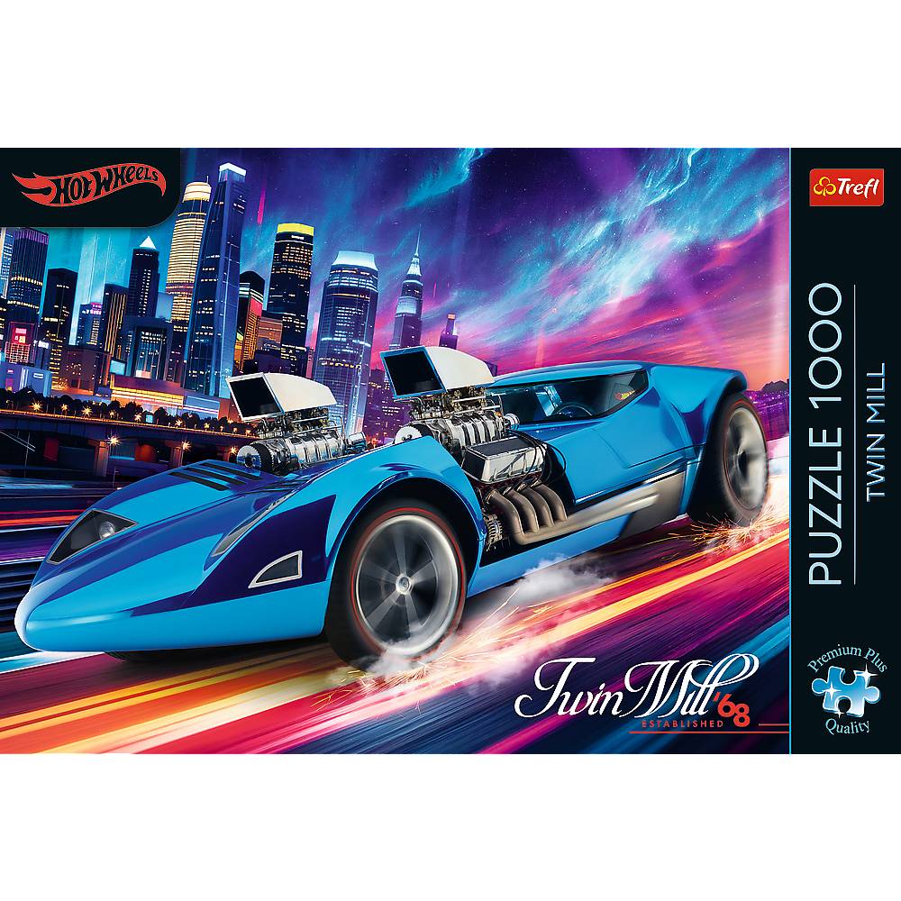 Trefl, Hot Wheels, Twin Mill, 1000 Teile Premium Plus Puzzle