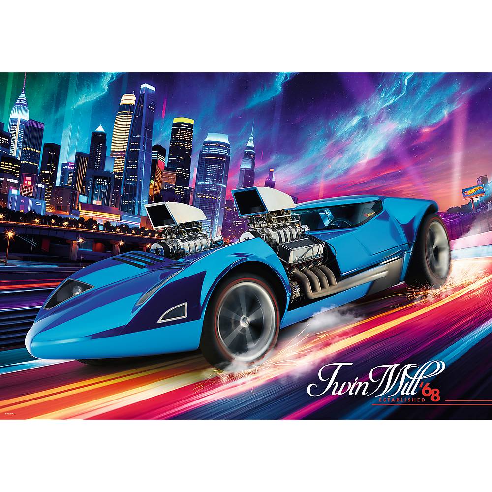 Trefl, Hot Wheels, Twin Mill, 1000 Teile Premium Plus Puzzle