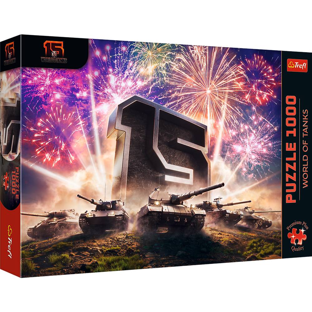 Trefl, 15 Jahre World of Tanks, 1000 Teile Premium Plus Puzzle