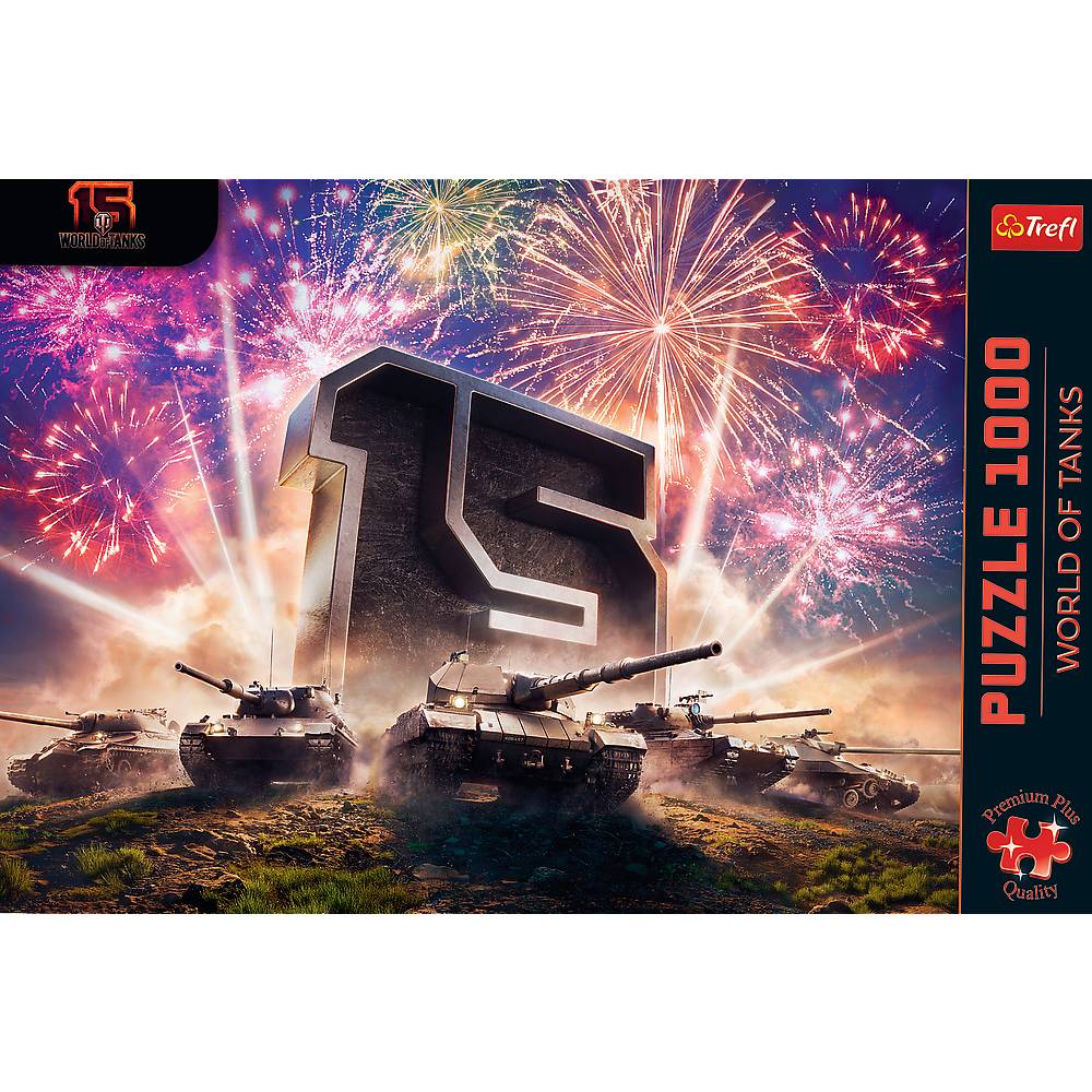 Trefl, 15 Jahre World of Tanks, 1000 Teile Premium Plus Puzzle
