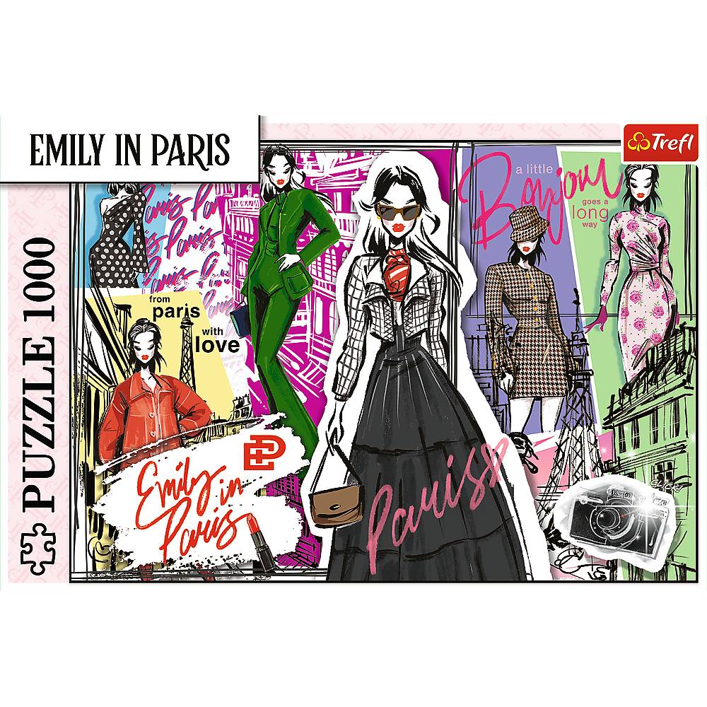 Trefl, Emily in Paris, Inspirationen, 1000 Teile Puzzle