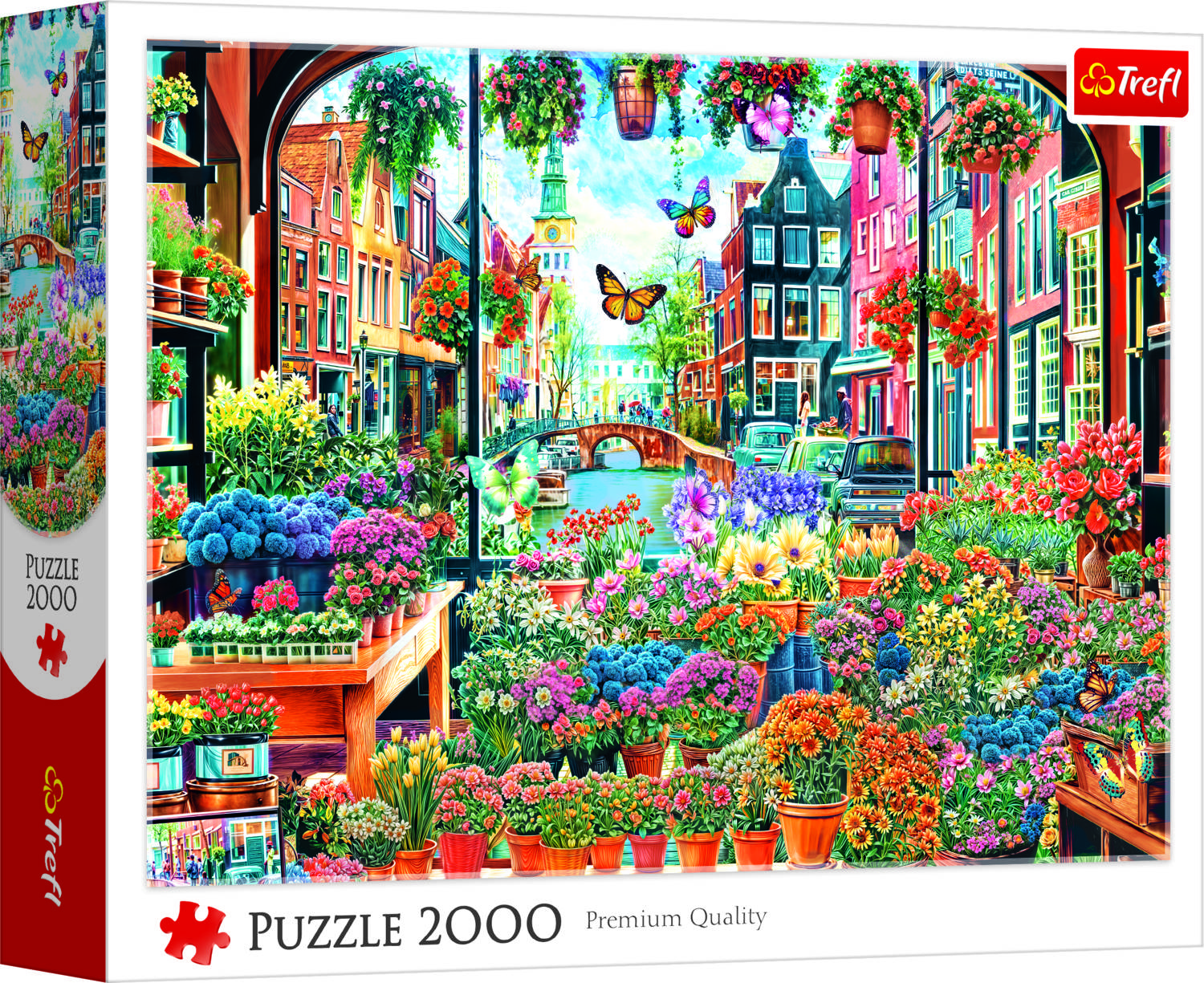 Trefl, Blumenladen in Amsterdam, 2000 Teile Puzzle
