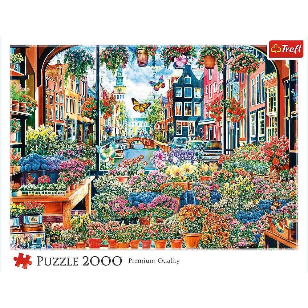Trefl, Blumenladen in Amsterdam, 2000 Teile Puzzle