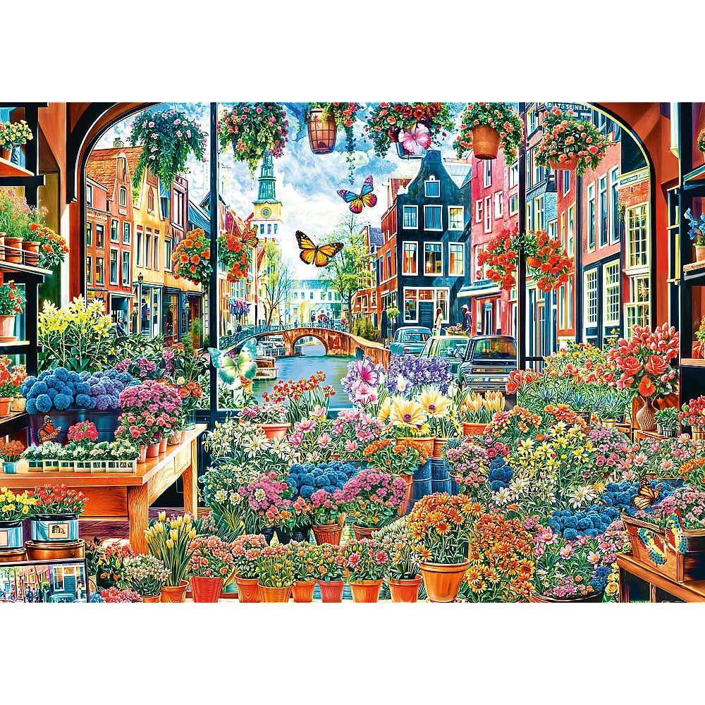 Trefl, Blumenladen in Amsterdam, 2000 Teile Puzzle