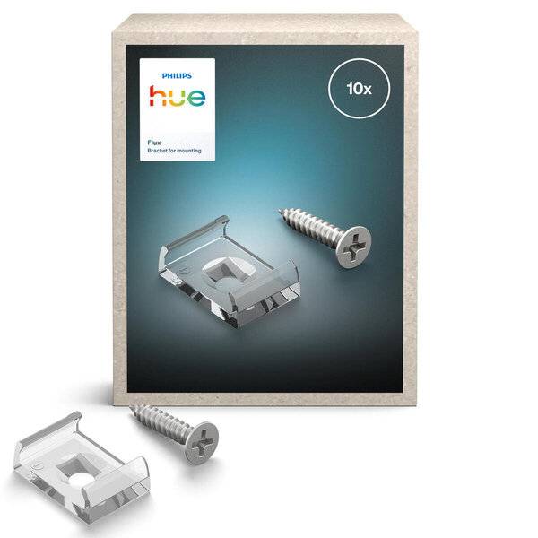 Philips Hue Flux Grad. Lightstr. Halterung z. Schrauben 10 St.