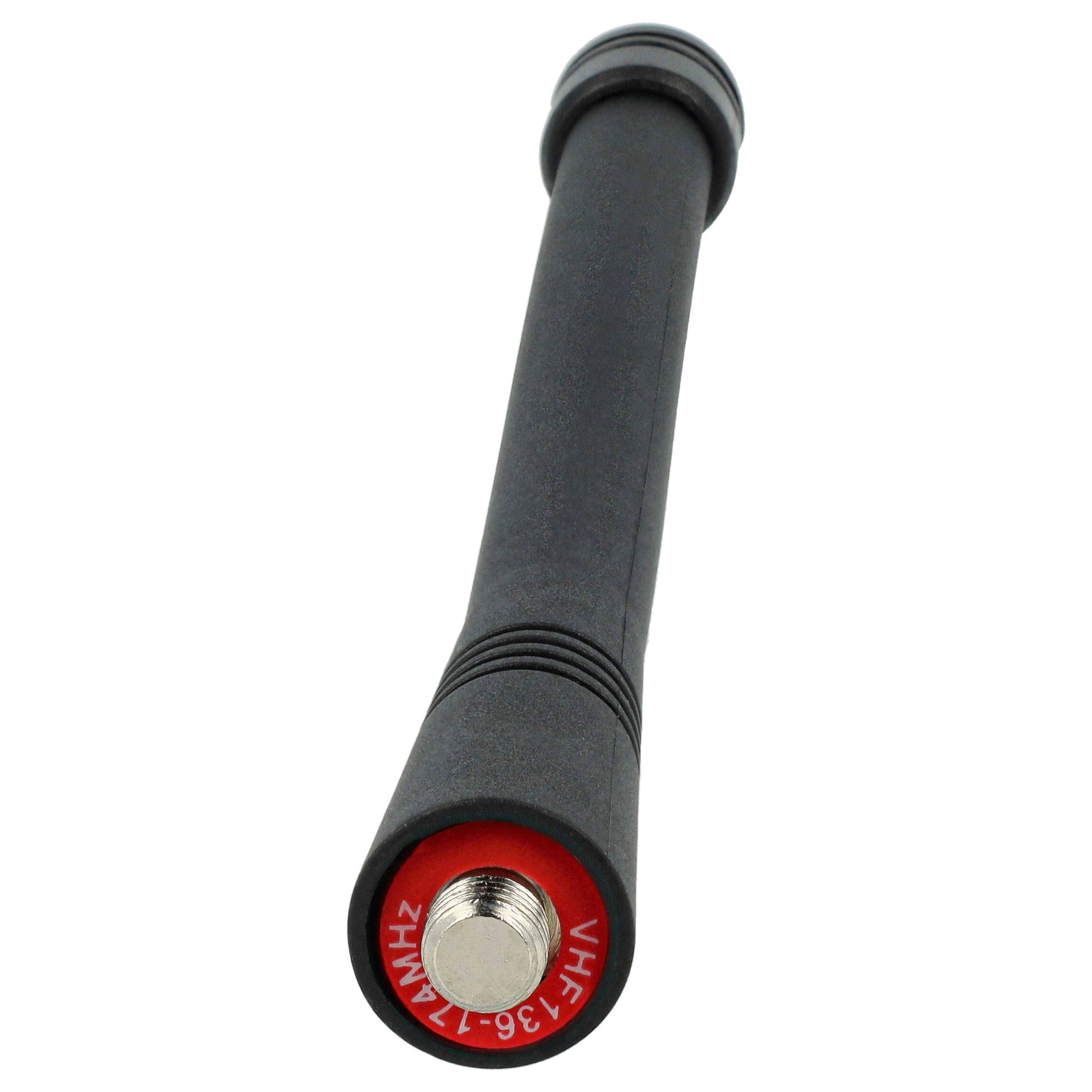 vhbw Antenne kompatibel mit Motorola GP320, GP340, GP360, GP380, GP344, GP388 Funkgerät - 14 cm, Schwarz