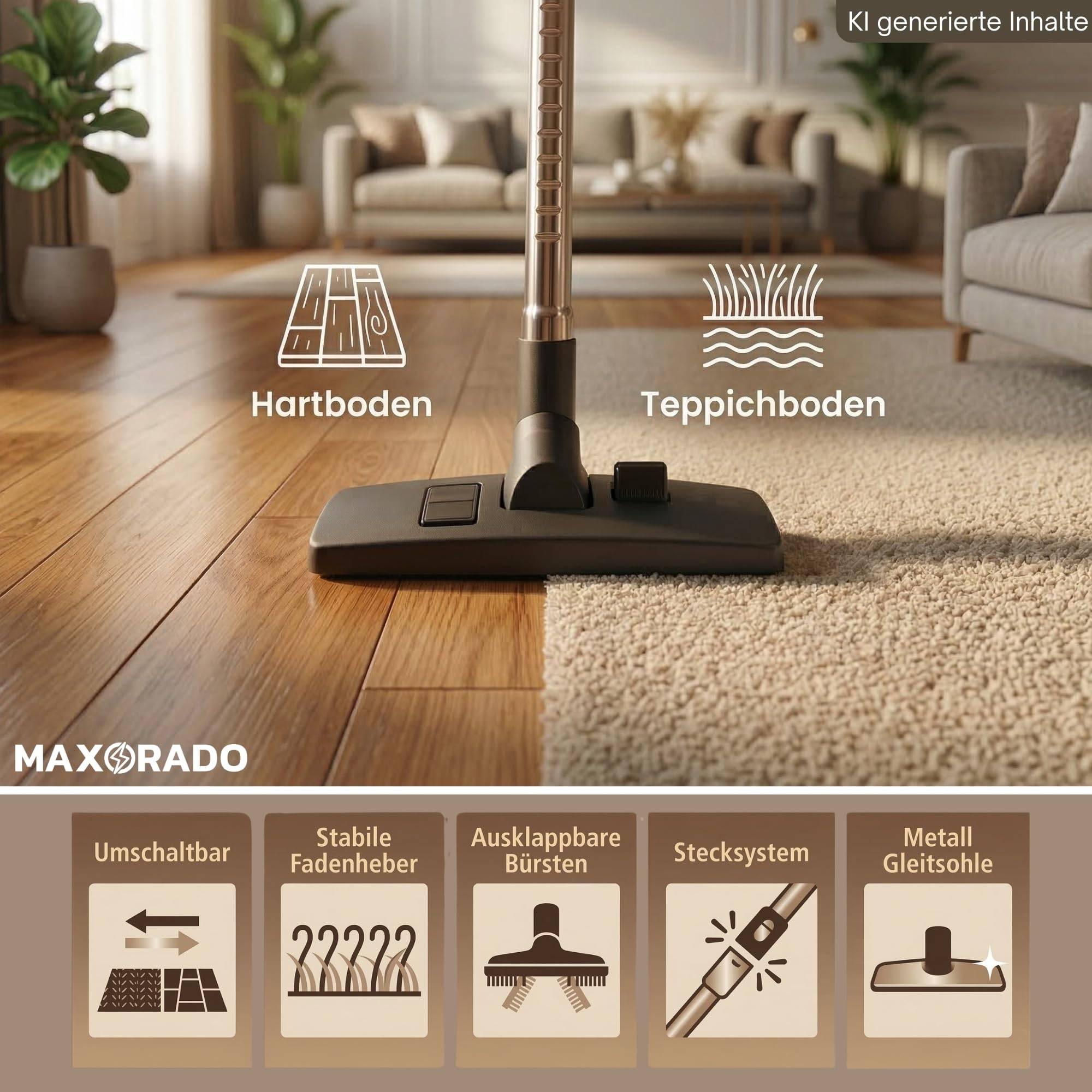 1,5m Set Ersatzteile Staubsauger Düse Rohr Schlauch Griff passend für Kress 1200 NTX EA, NTS 20EA, 1200 RS, 32 EA, 1400 RS