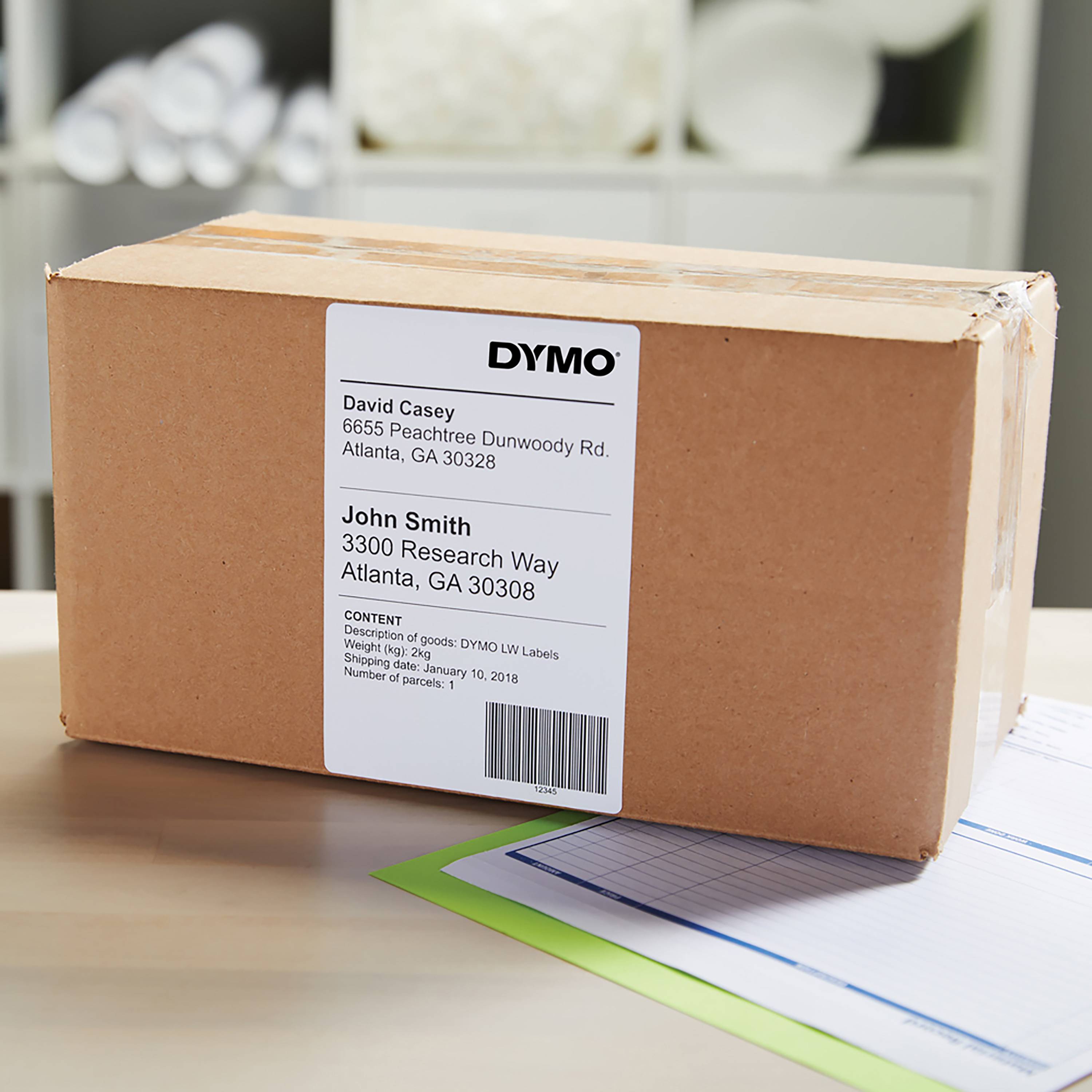 Dymo Etiketten Versand UPS-Label 6er x 6 Rollen a 140 s/w