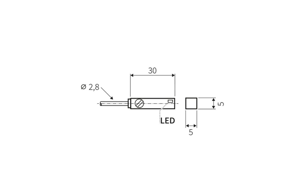T-Nut Zylinderschalter GMR M8 - AZ007 - autosen