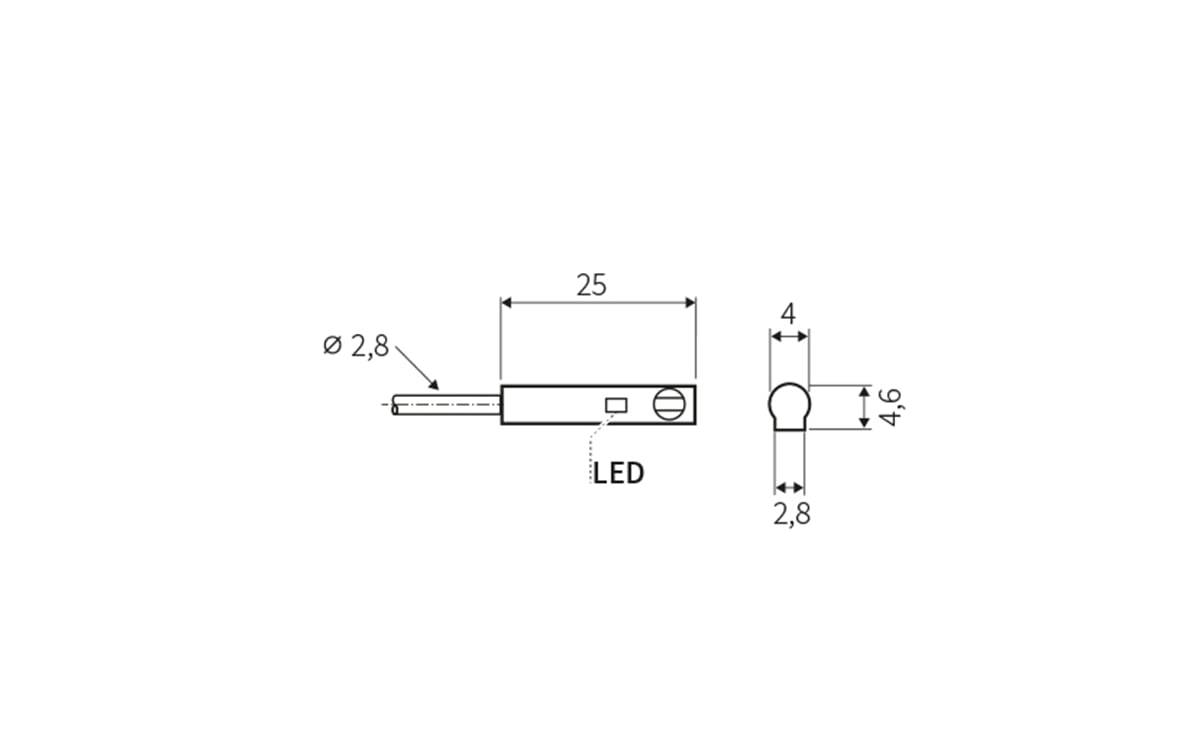 C-Nut Zylinderschalter GMR M8 - AZ009 - autosen