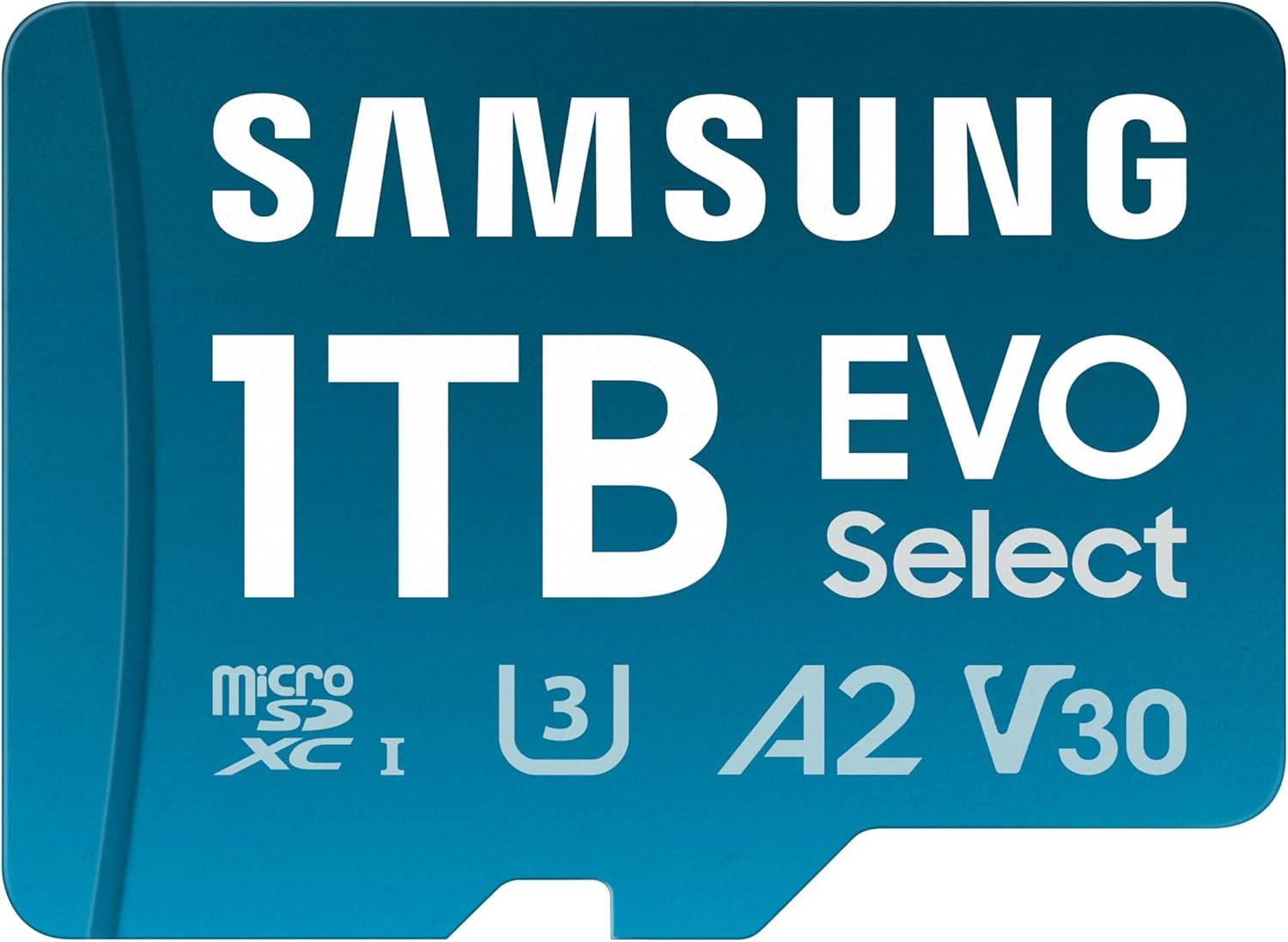 Samsung 1TB EVO Select microSDXC U3 A2 V30 Karte.
