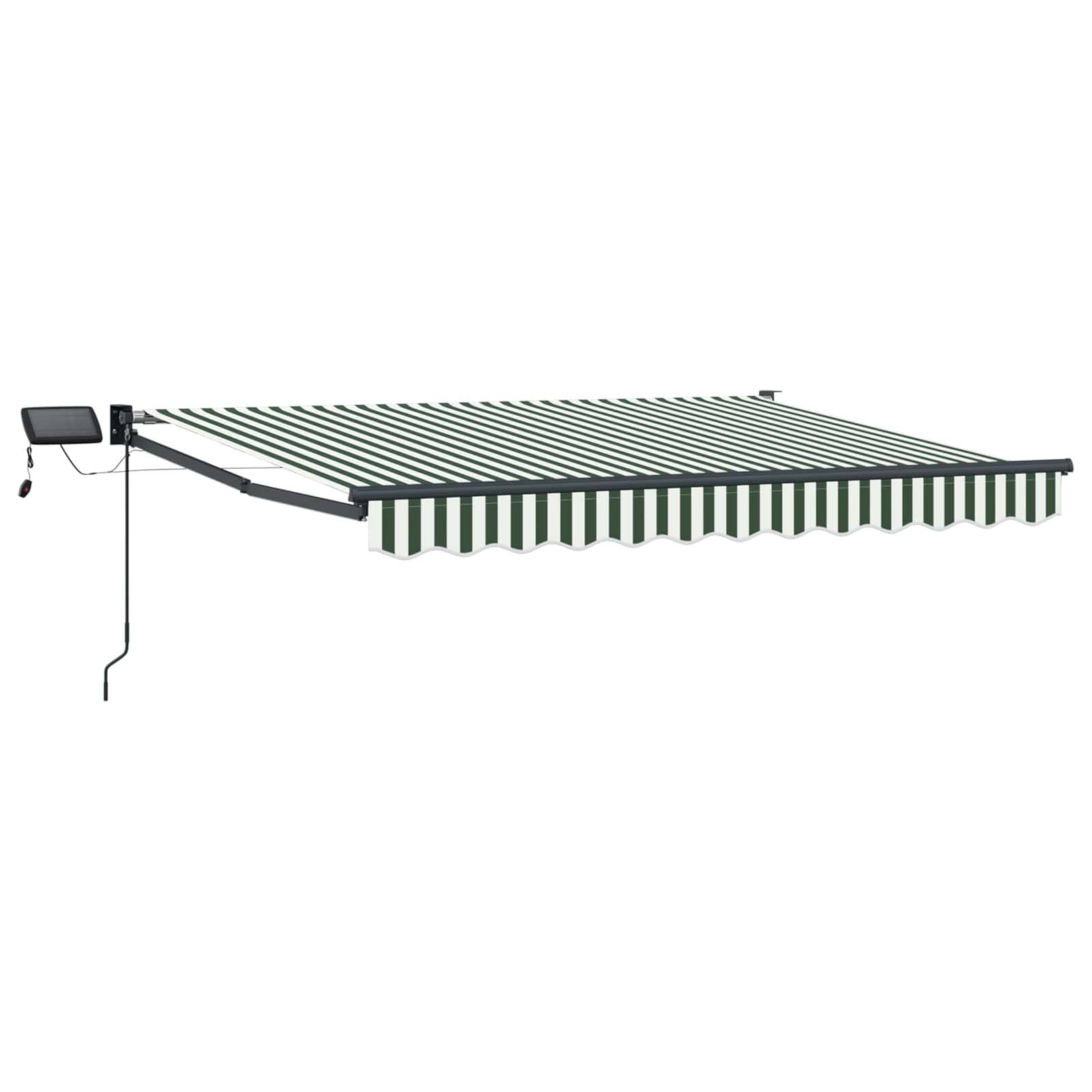 vidaXL Manuelle Gelenkarmmarkise mit LEDs 2,5 x 2 m