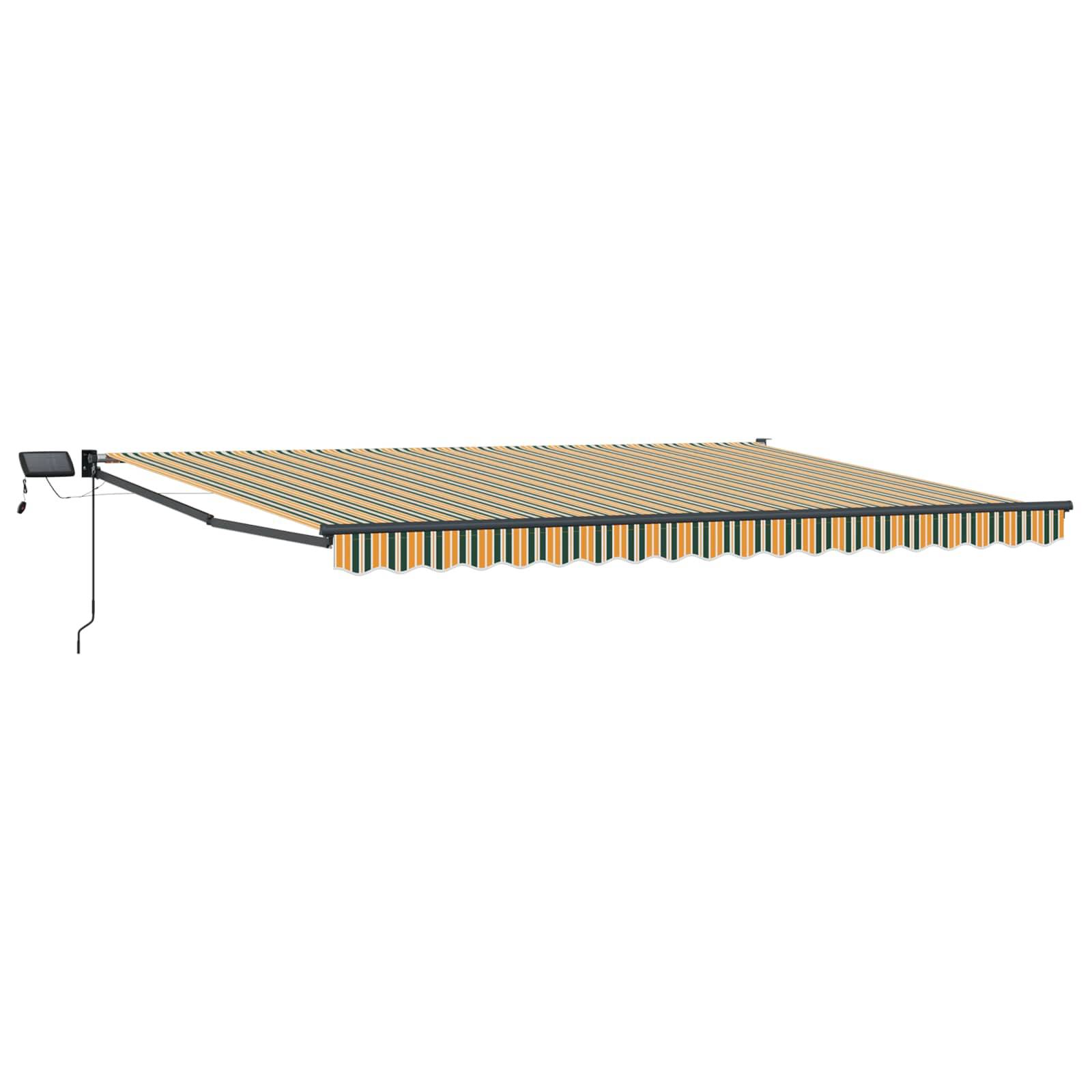 vidaXL Manuelle Gelenkarmmarkise mit LEDs 4,5 × 3 m