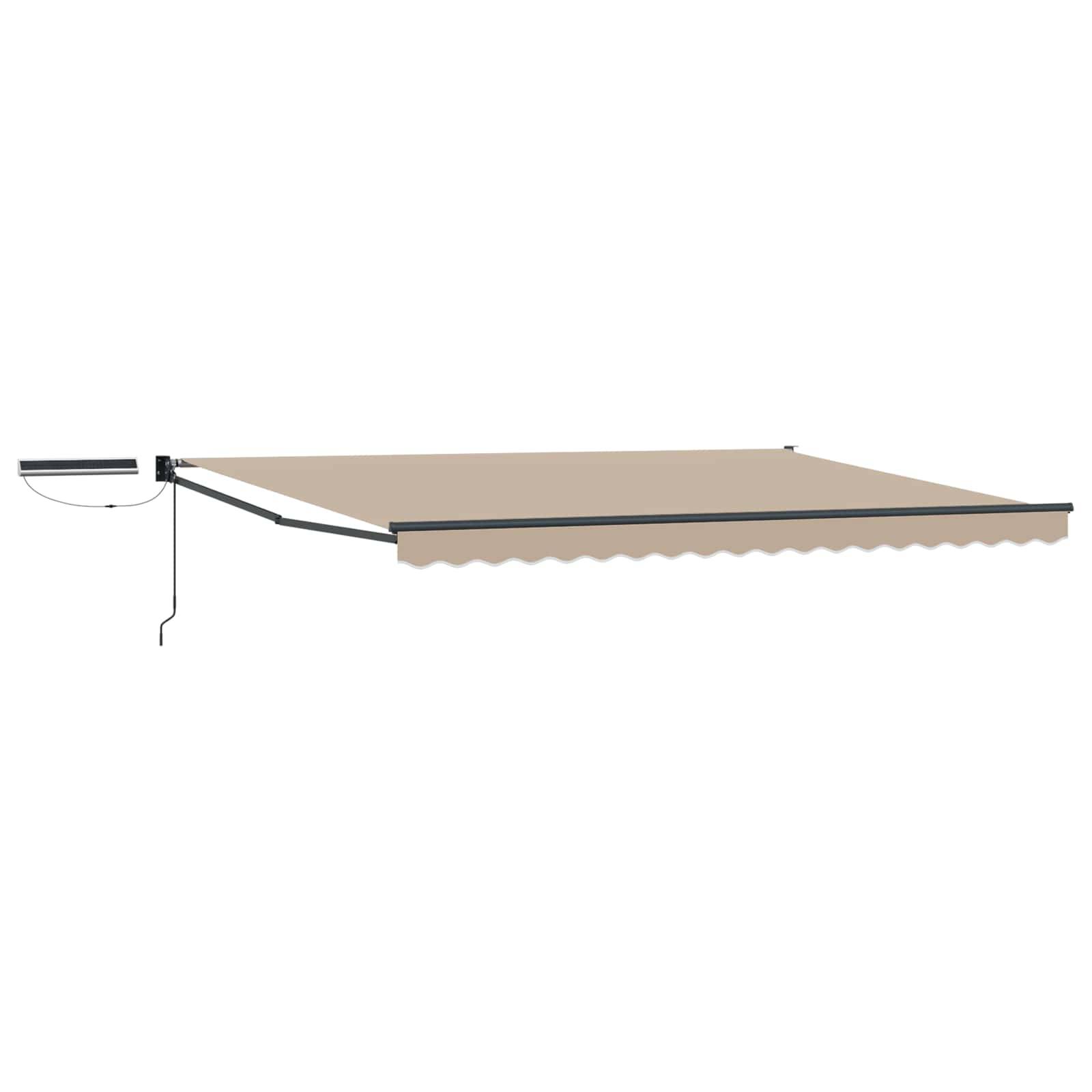 vidaXL Elektrische ausziehbare Markise Beige 4 x 2 m