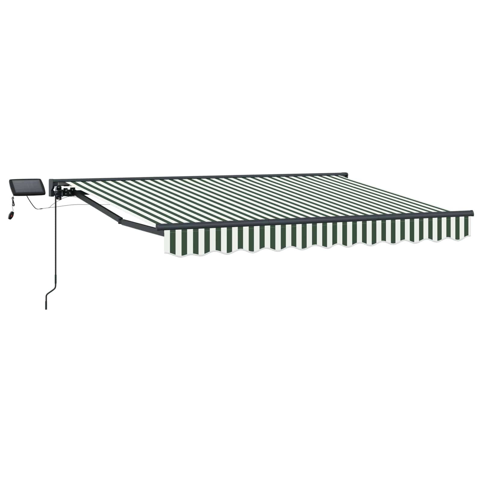 vidaXL Manueller Markisenrahmen mit LEDs 3 x 2,5 m