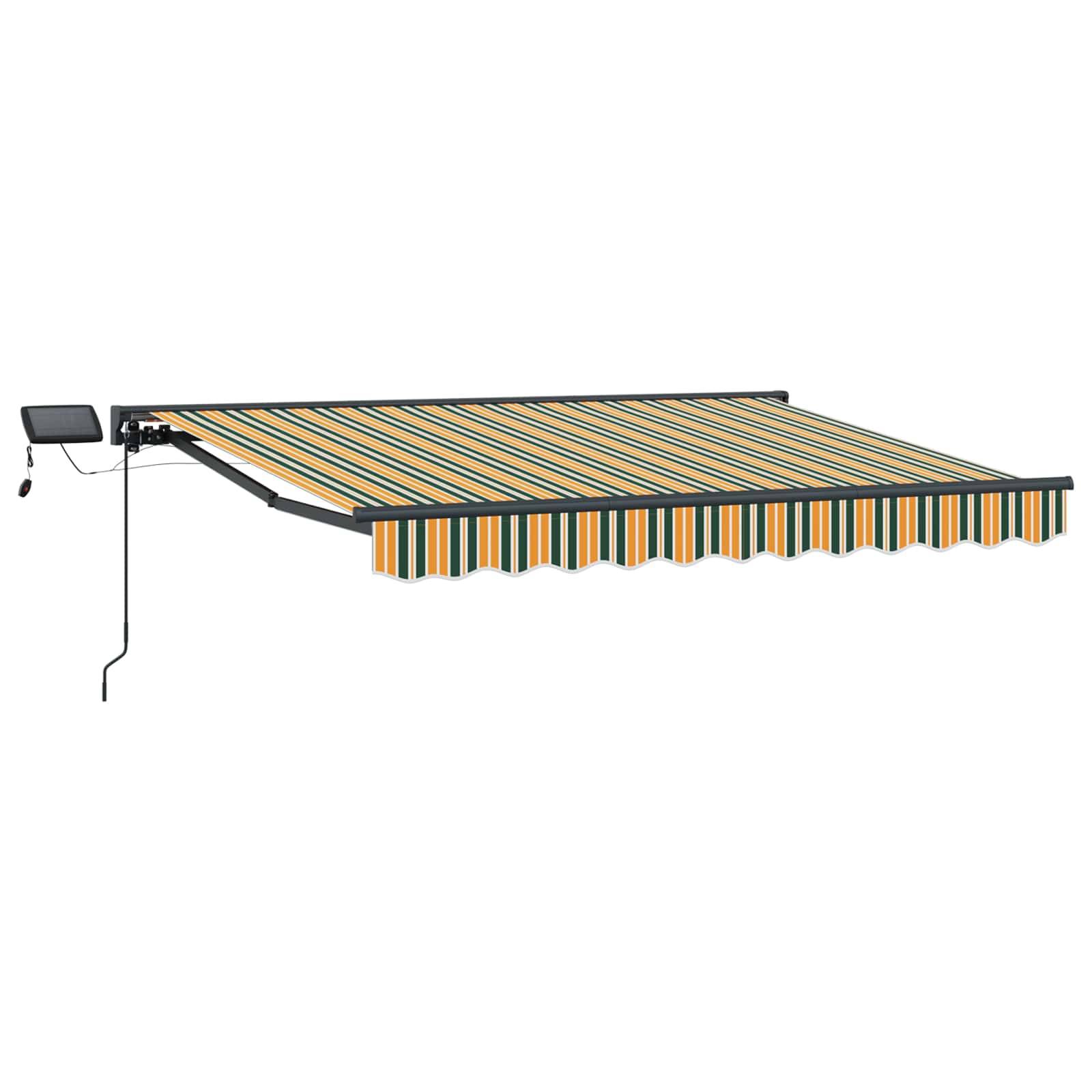 vidaXL Manueller Markisenrahmen mit LEDs 3 x 2,5 m