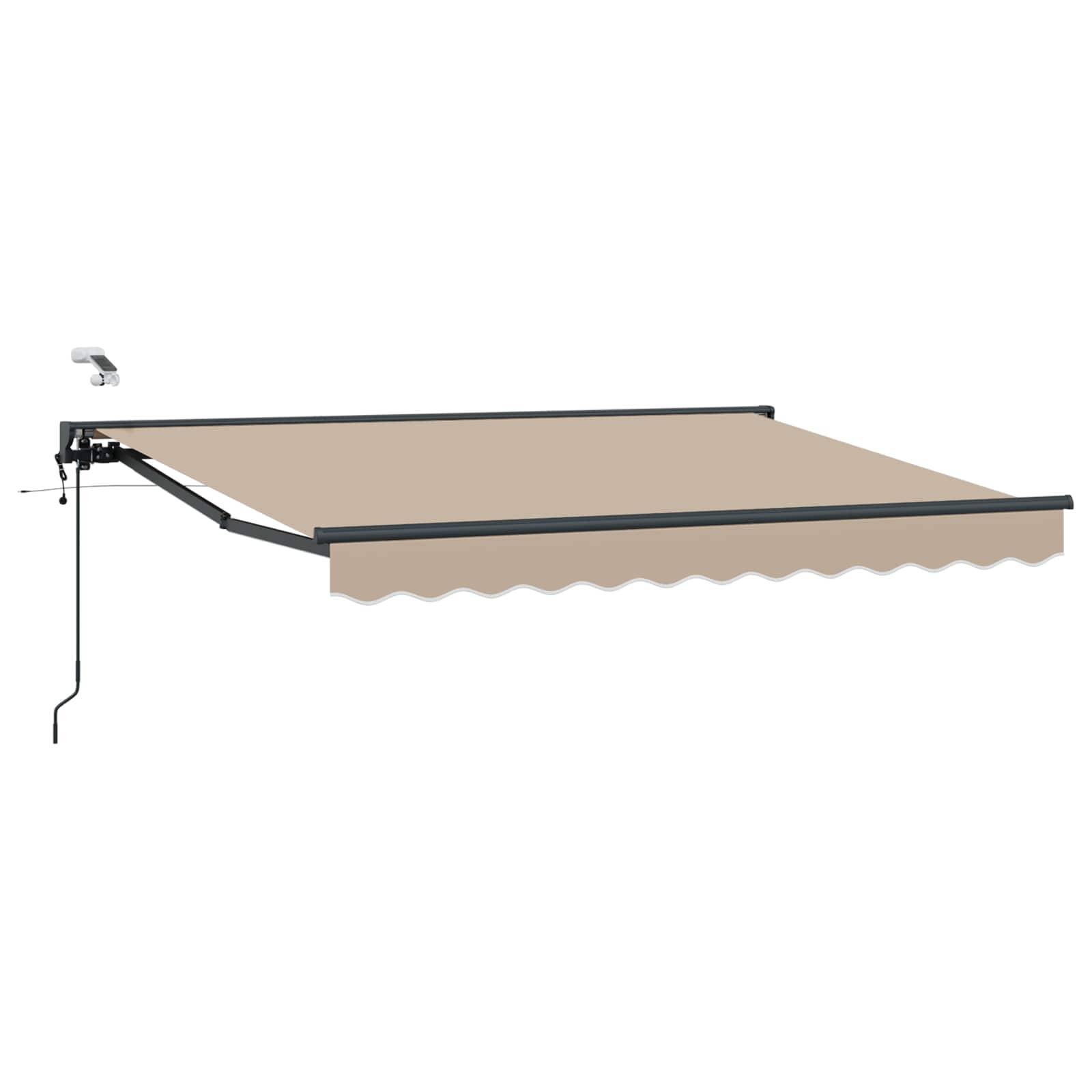vidaXL Elektrische ausziehbare Markise Beige 3,5 x 2 m
