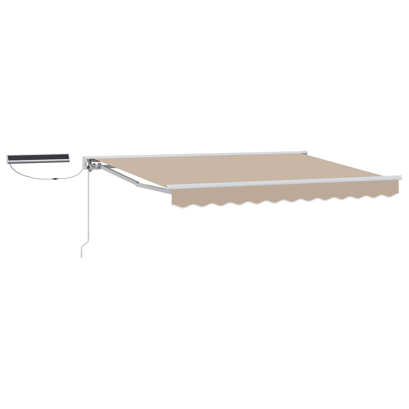 vidaXL Elektrische ausziehbare Markise Beige 3,5 x 2 m