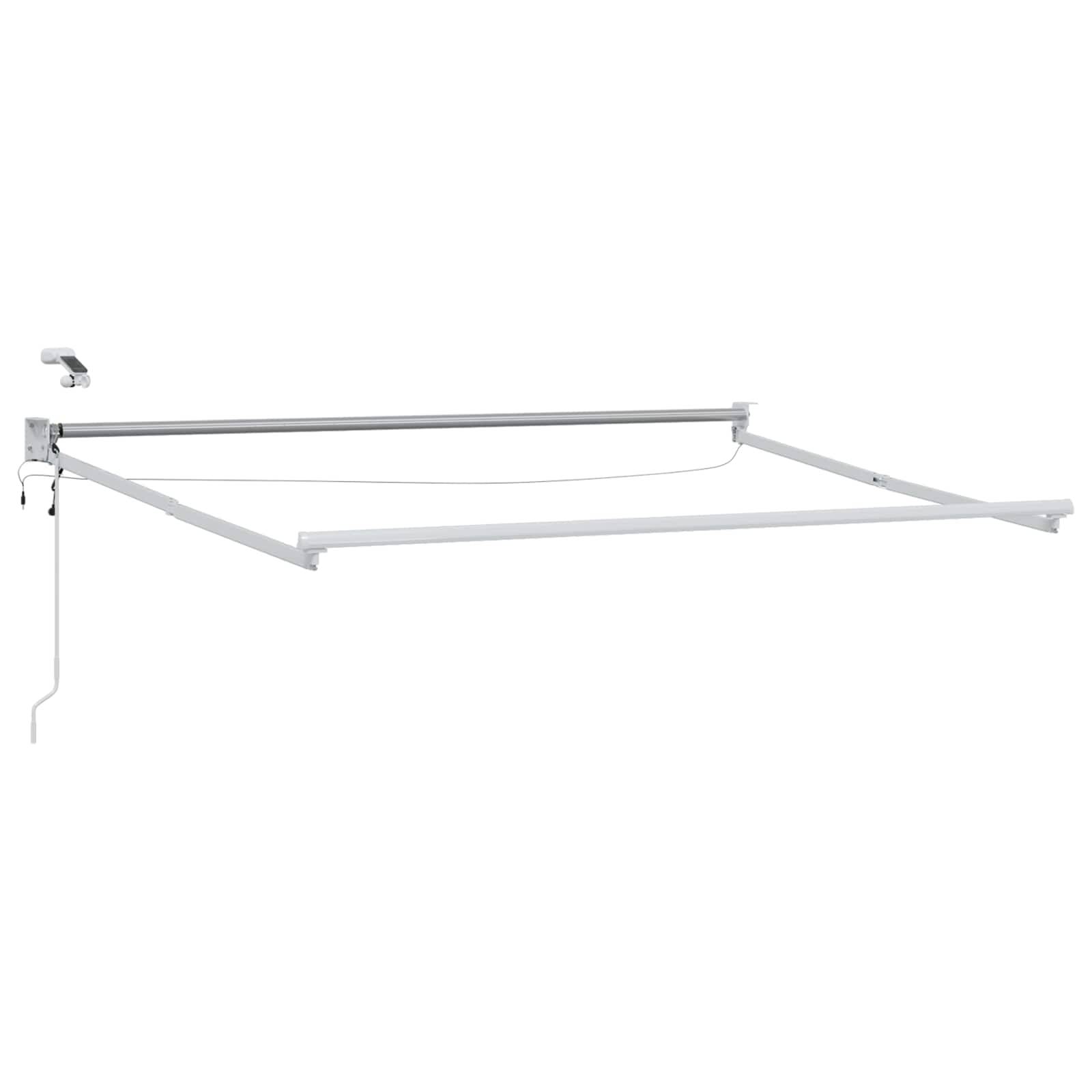 vidaXL Elektrisches Markisenrahmen Weiß 3 x 2 m Aluminium