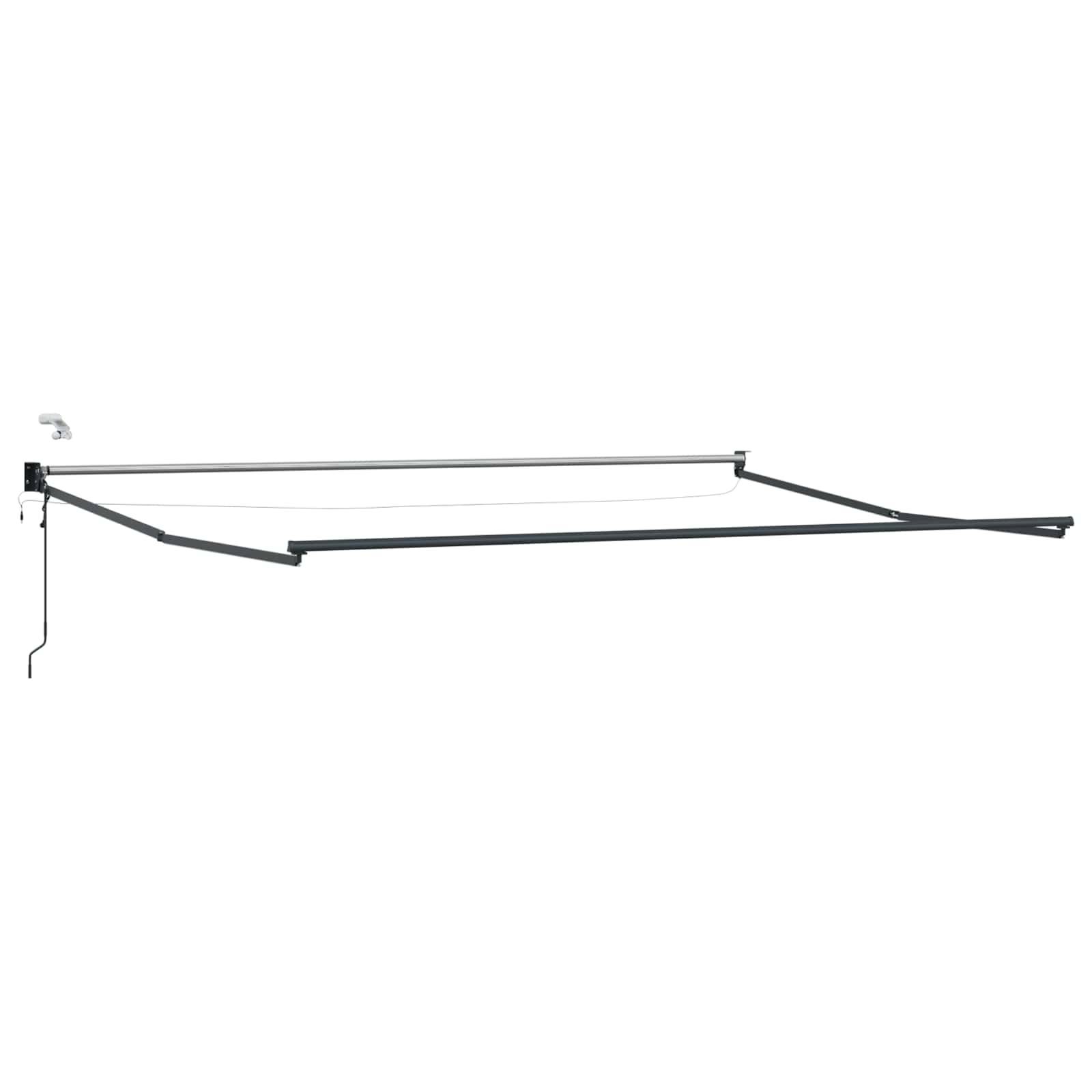 vidaXL Elektrisches Markisenrahmen Anthrazit 5 x 3 m Aluminium