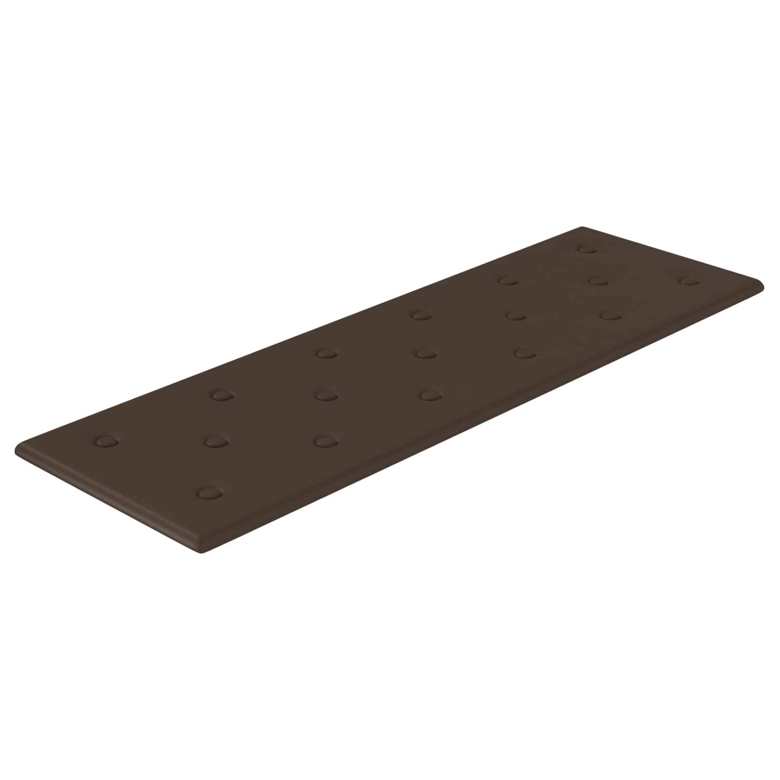 vidaXL Wandkopfteilen 12 pcs Braun 90 x 30 cm Kunstleder