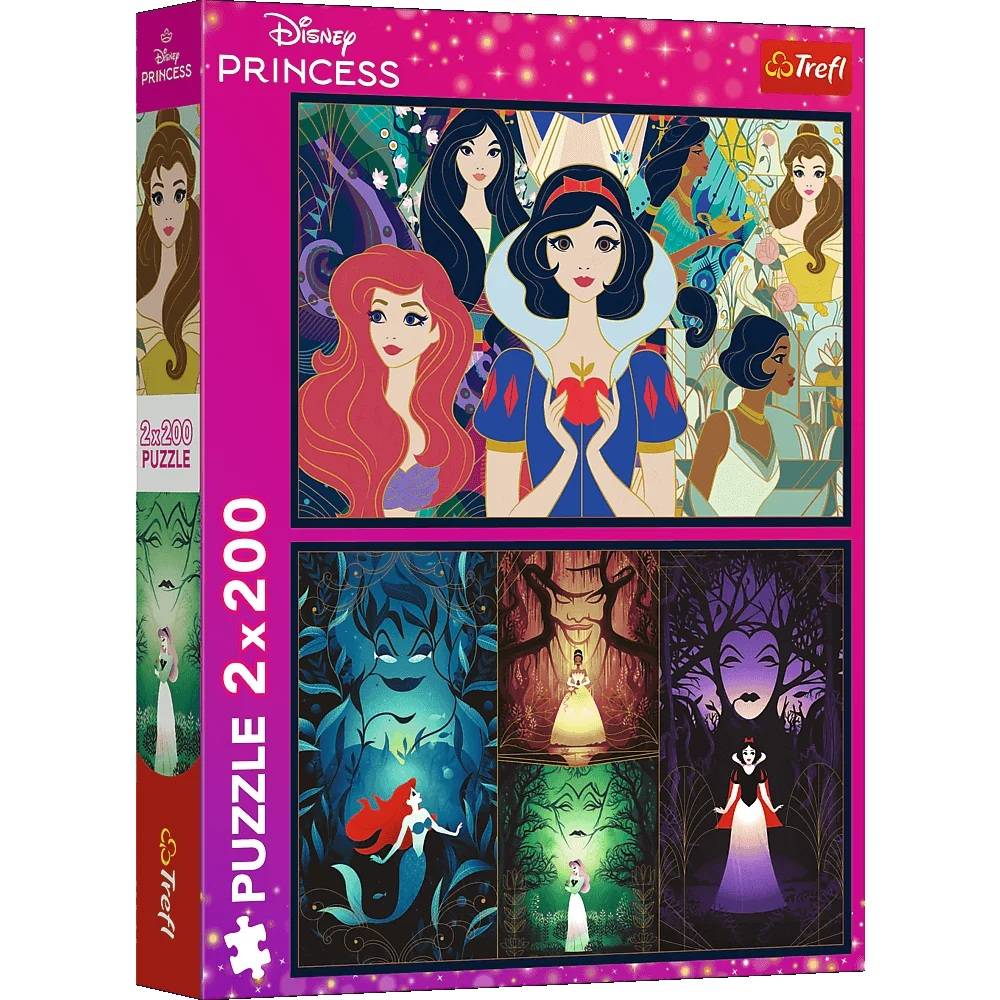Trefl, Disney Princess, 2x 200 Teile Puzzle