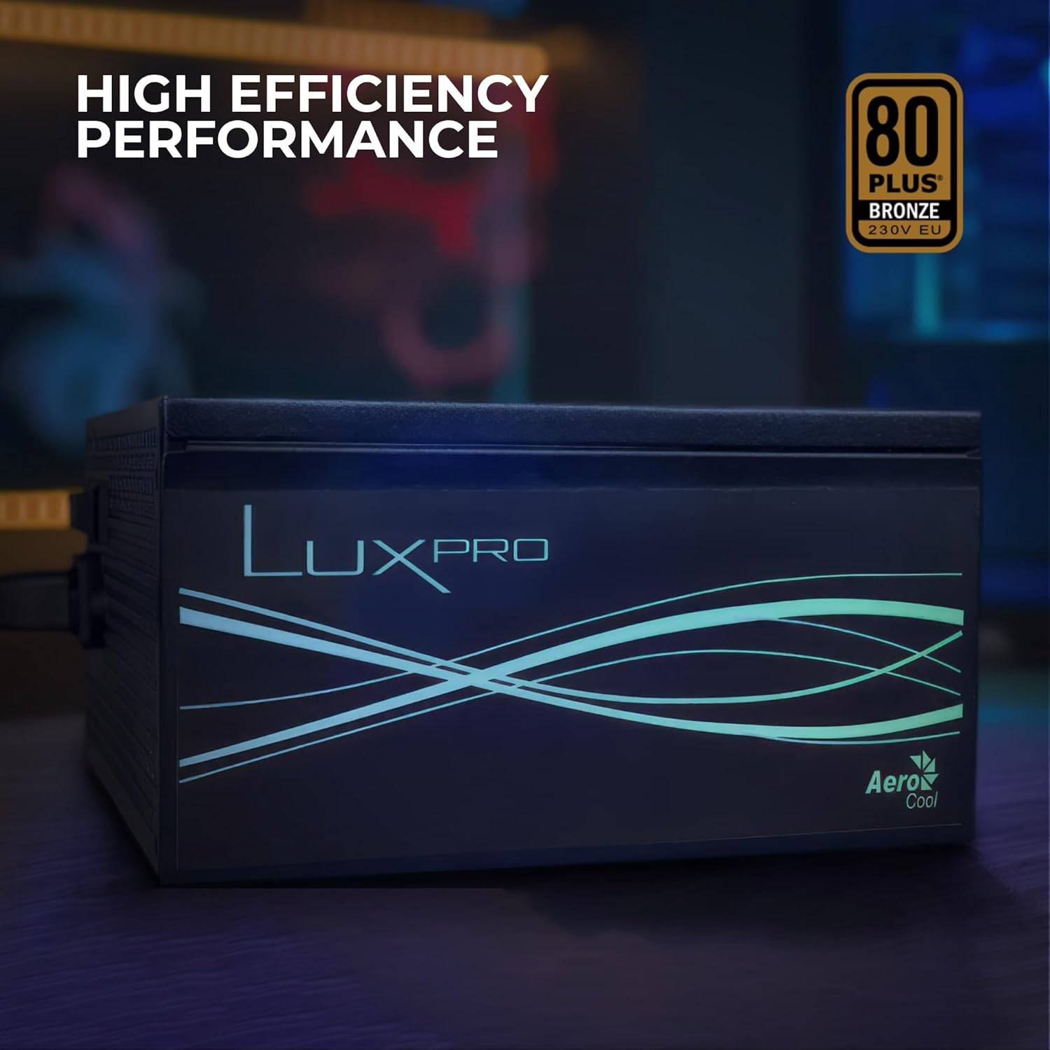 Aerocool LUXPRO750 Netzteil 750W 80Plus Bronze 230V EU Zertifiziert Schwarz