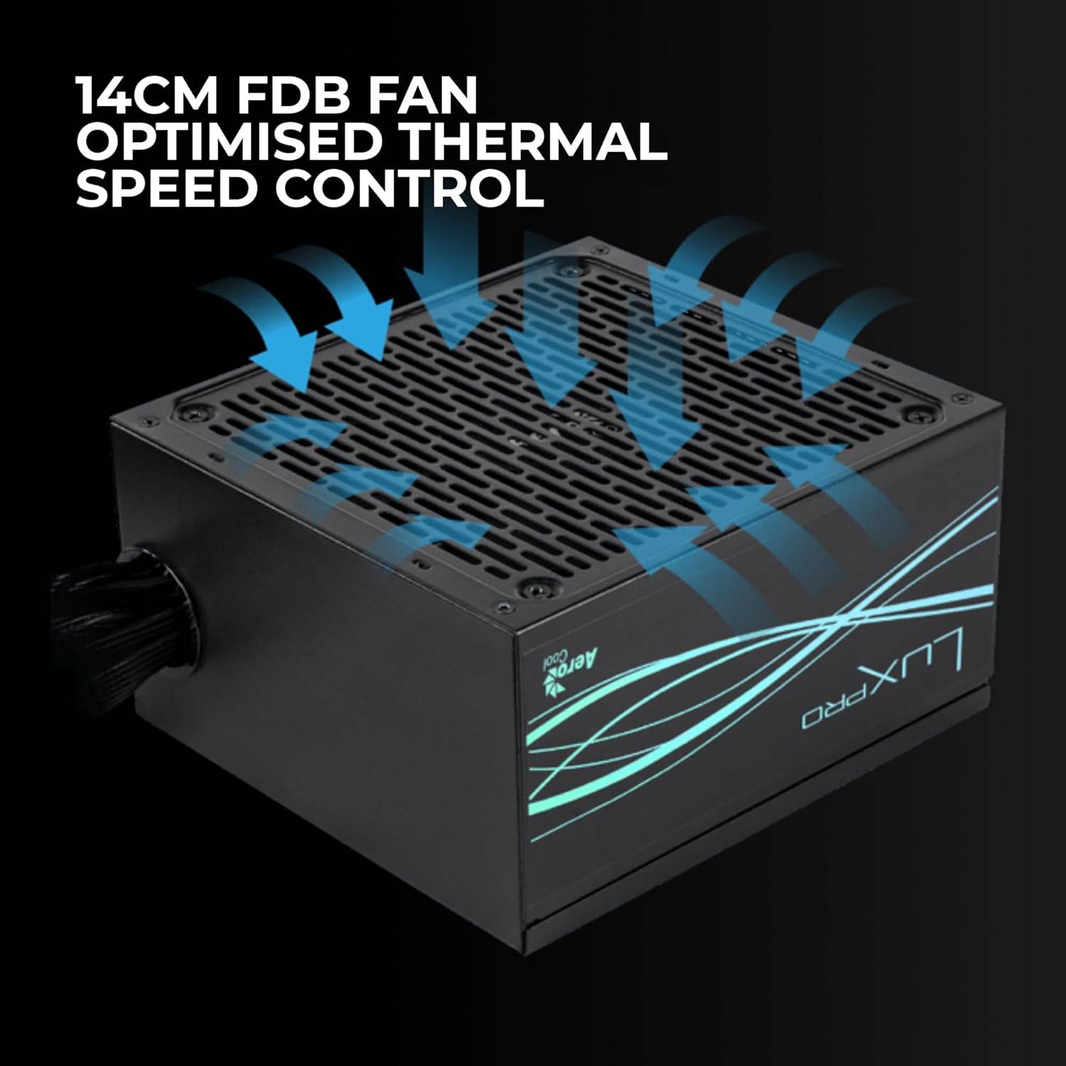 Aerocool LUXPRO750 Netzteil 750W 80Plus Bronze 230V EU Zertifiziert Schwarz