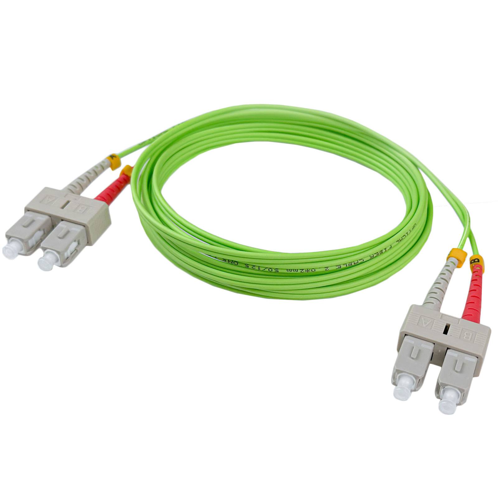 hb-digital Glasfaser Kabel OM5 SC-SC/UPC Duplex Multimode LSZH 15m