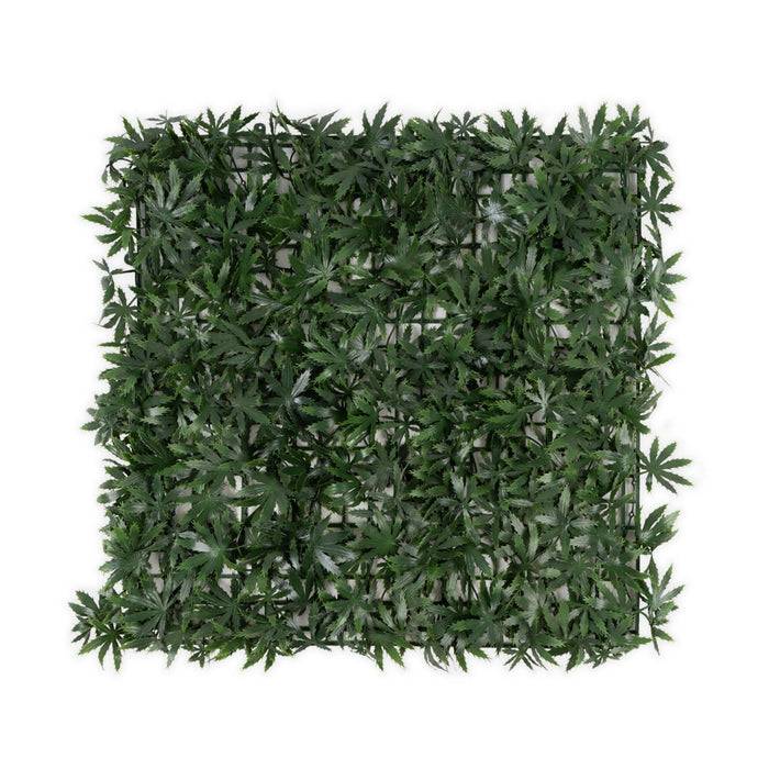 FLOORDIREKT Pflanzenwand Maple - Natürliches, pflegefreies Kunstpflanzen-Panel - Sonnenbeständig & individuell erweiterbar - 50 × 50 cm