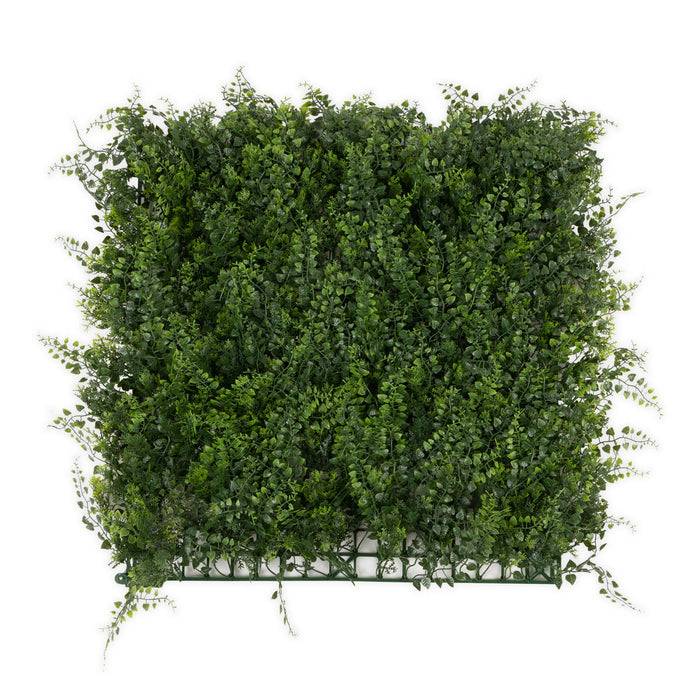 FLOORDIREKT Pflanzenwand Fern - Natürliches, pflegefreies Kunstpflanzen-Panel - Sonnenbeständig & individuell erweiterbar - 50 × 50 cm