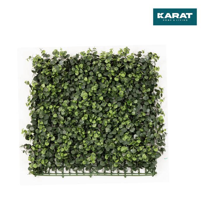 FLOORDIREKT Pflanzenwand Eucalyptus - Natürliches, pflegefreies Kunstpflanzen-Panel - Sonnenbeständig & individuell erweiterbar - 50 × 50 cm