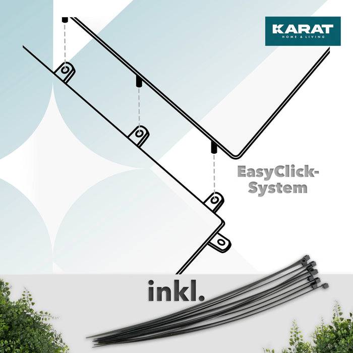 FLOORDIREKT Pflanzenwand Eucalyptus - Natürliches, pflegefreies Kunstpflanzen-Panel - Sonnenbeständig & individuell erweiterbar - 50 × 50 cm