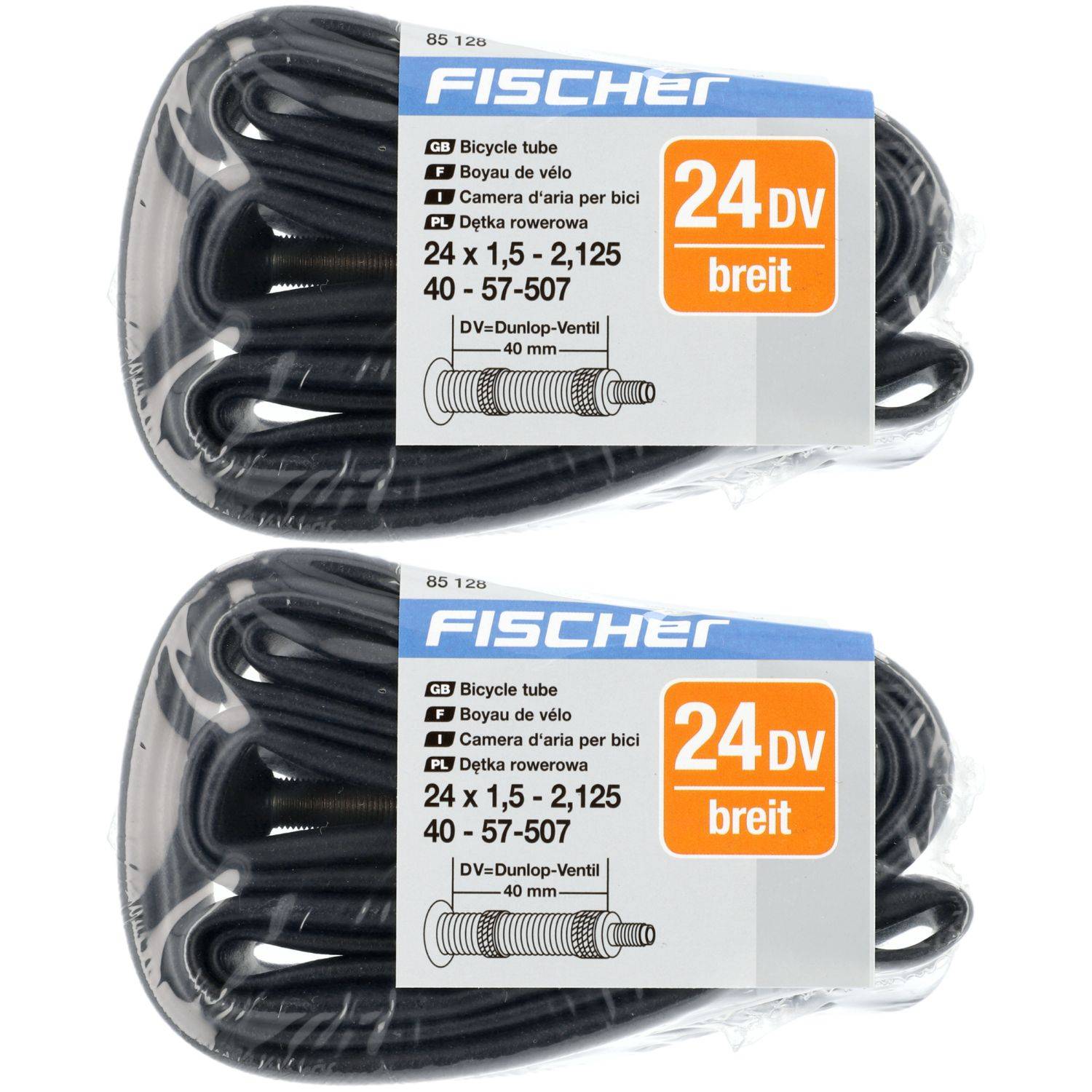 2x Schlauch 24 Breit 40/57-507 DV
