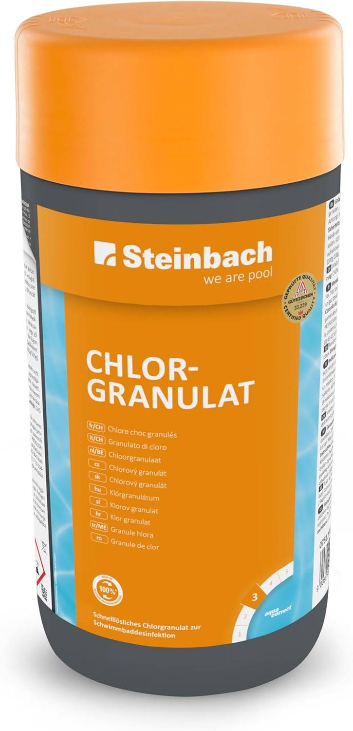 Steinbach | Chlorgranulat | effektive Wasserdesinfektion | schnelle Löslichkeit | ideal für Pools | einfache Anwendung