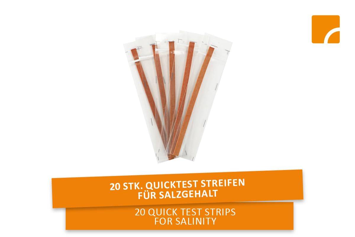 Steinbach | Quicktest Streifen | ideal zur schnellen Bestimmung des Salzgehalts | 20 Stück | einfache Handhabung | präzise Ergebnisse für zuverläs