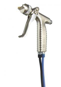 Trennmittelpistole PILOT Twin - HVLP - Düse Ø 1,0 mm - Materialanschluss - Trennmittel & niedrigviskose Medien - Breitstrahl (30° und 60°) & Rundt