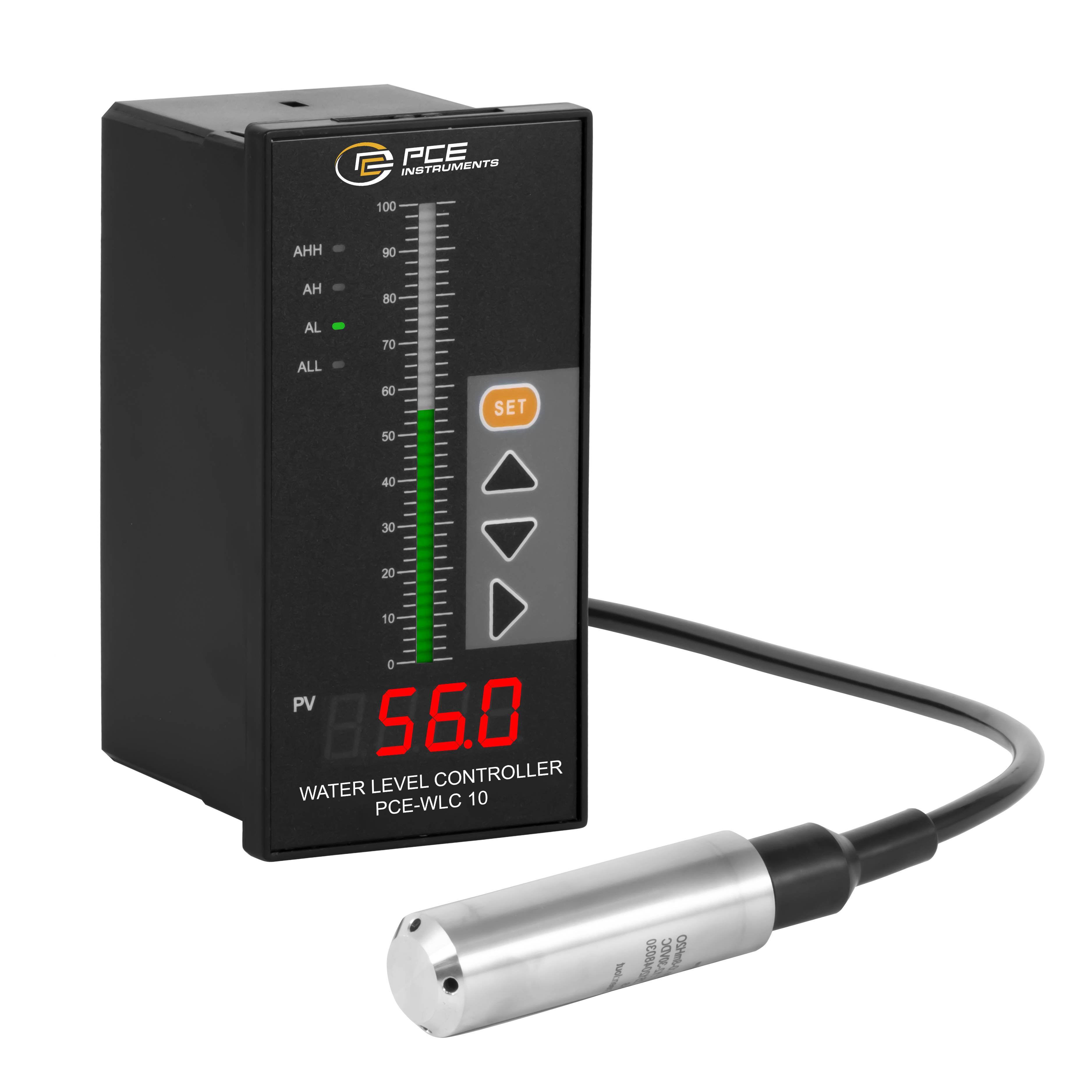 PCE Instruments Füllstandsmessgerät PCE-WLC 10 |0 … 8 mH₂O |Relais Wechsler |Typ Hydrostatisch |Submersible Installation