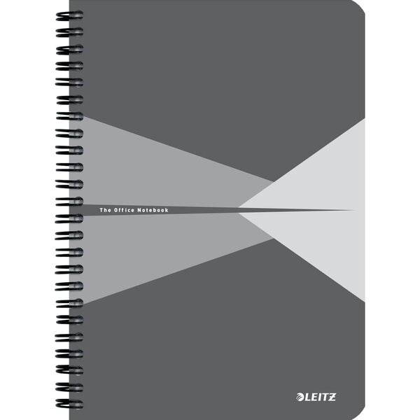 Collegeblock Office A5 PP kariert grau