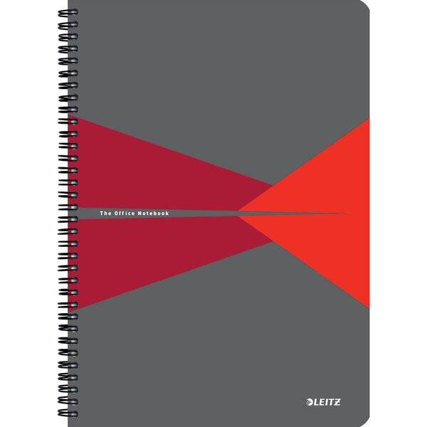 Collegeblock Office A4 PP kariert rot