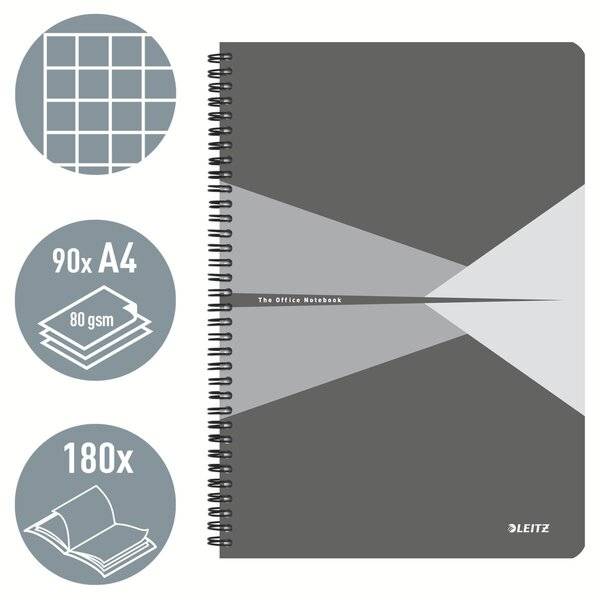 Collegeblock Office A4 Karton kariert sortiert