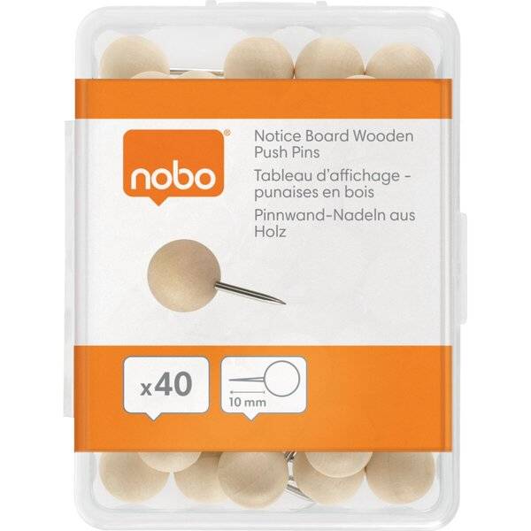 Pinnwandnadel Holzkopf 40 Stück