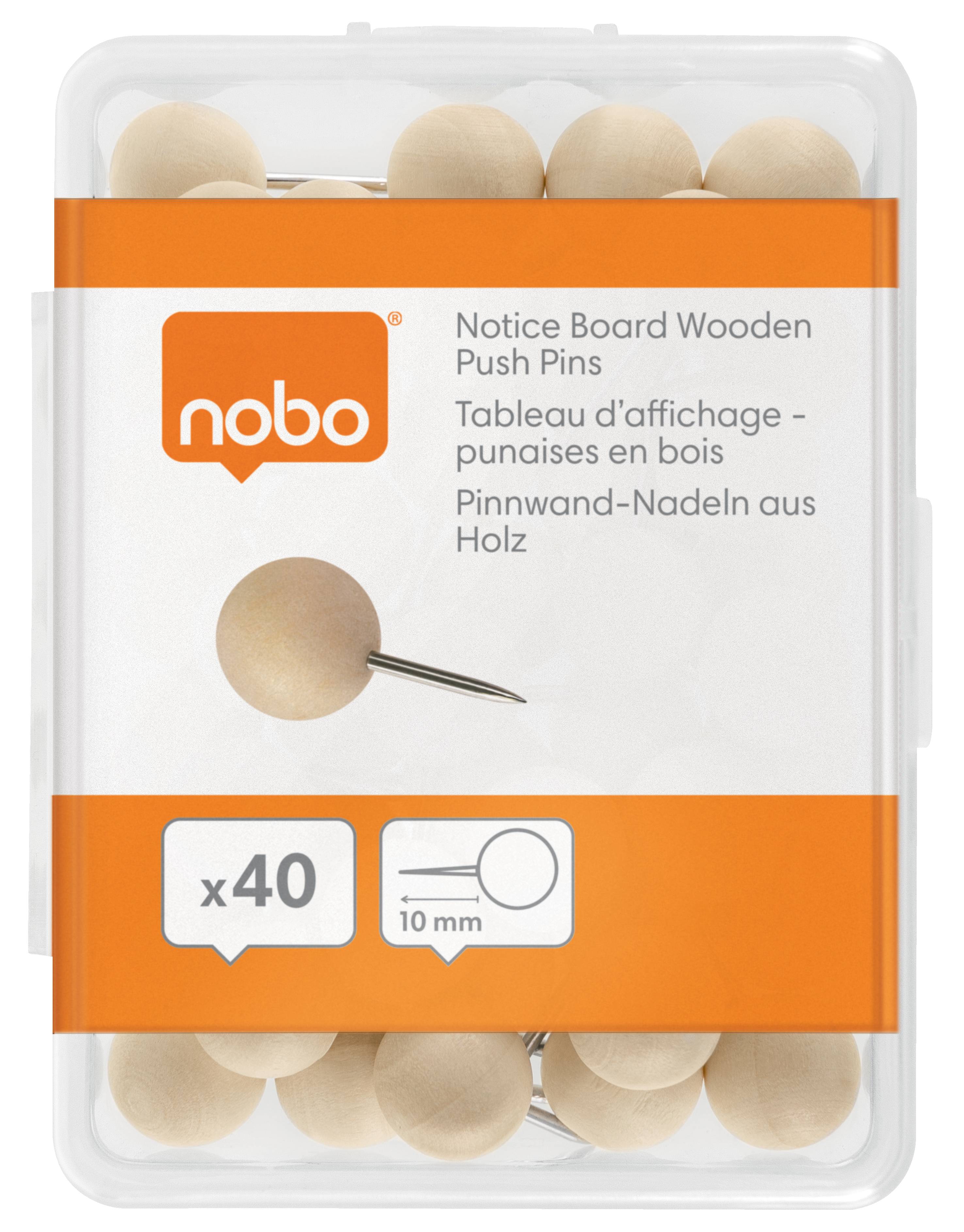 Nobo Pinnnadeln braun 40 St.